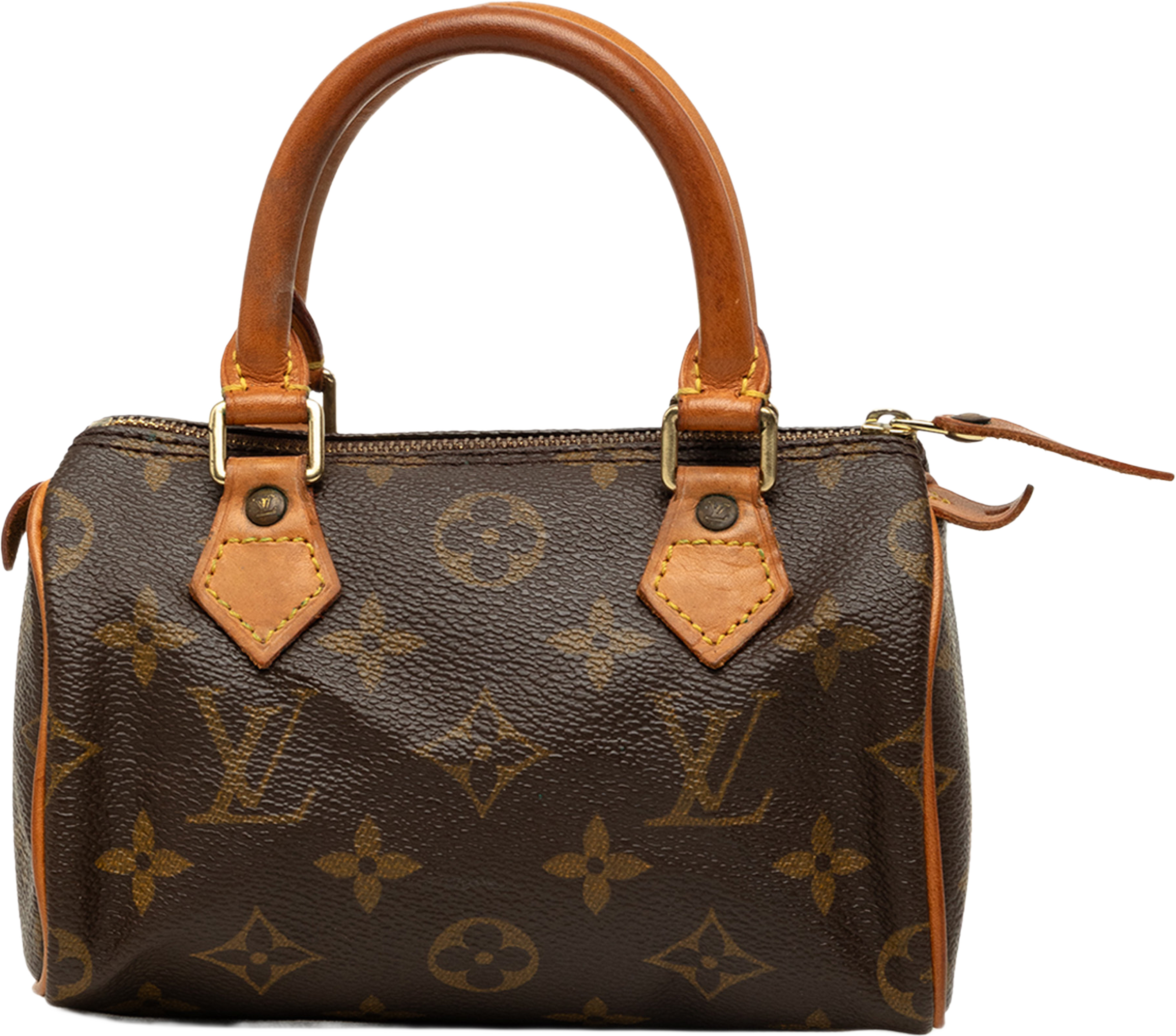 Louis Vuitton Monogram Mini Speedy Hl, från Luxclusif, i färgen brun. Klicka för att öppna bilden i stort format