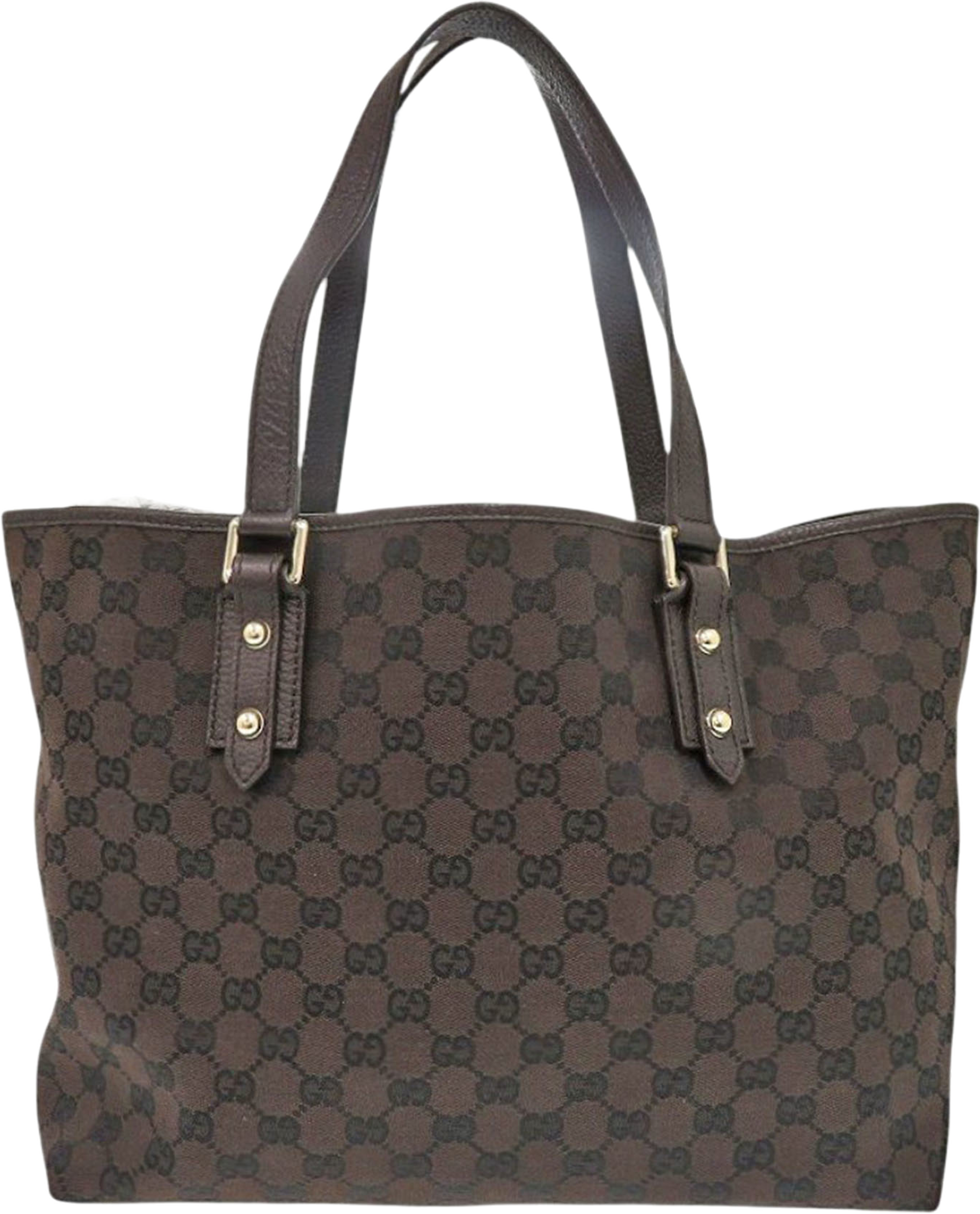 Gucci Gg Canvas Tote, från Luxclusif, i färgen dark brown. Klicka för att öppna bilden i stort format