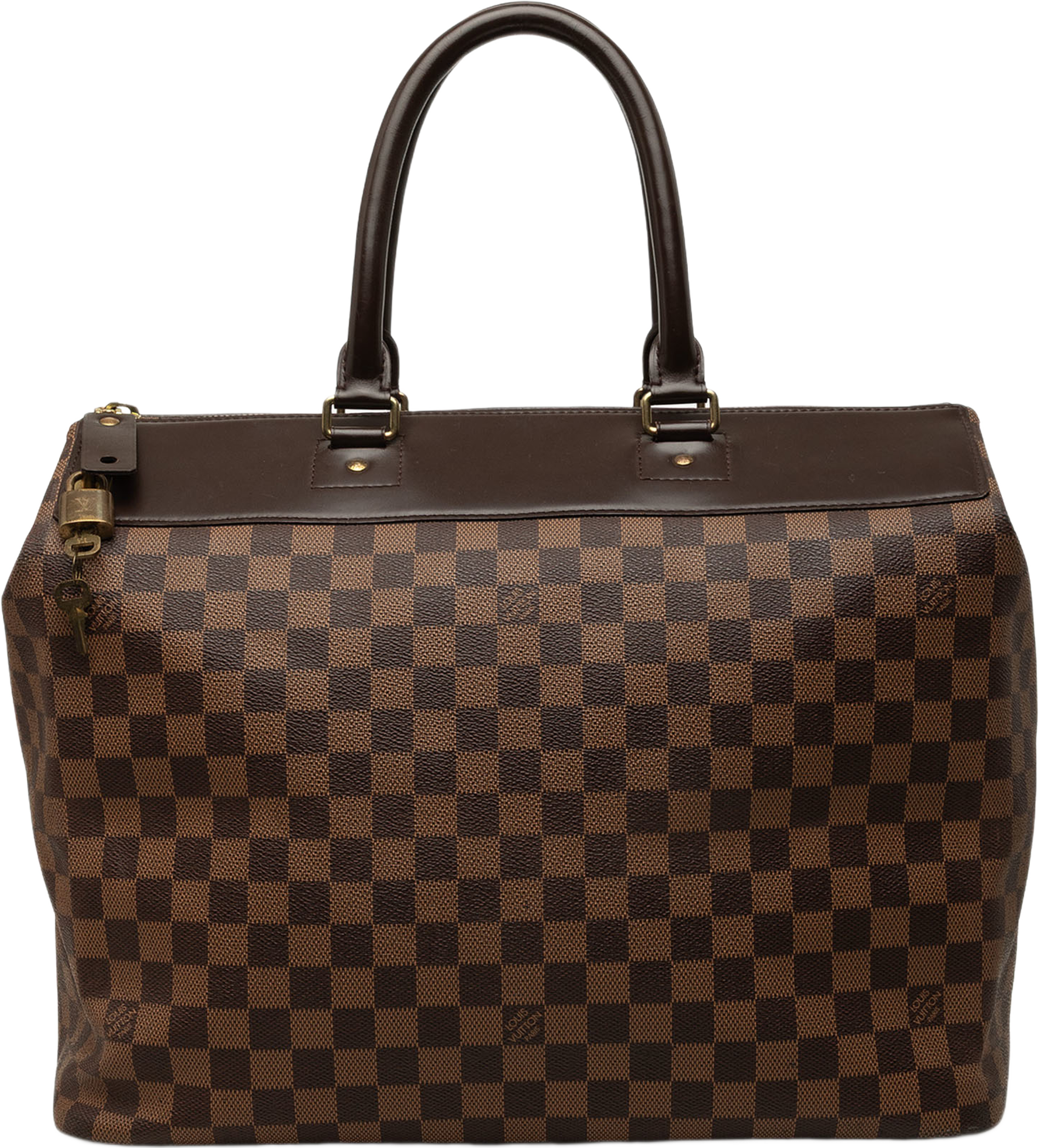 Louis Vuitton Damier Ebene Greenwich Pm, från Luxclusif, i färgen brun. Klicka för att öppna bilden i stort format