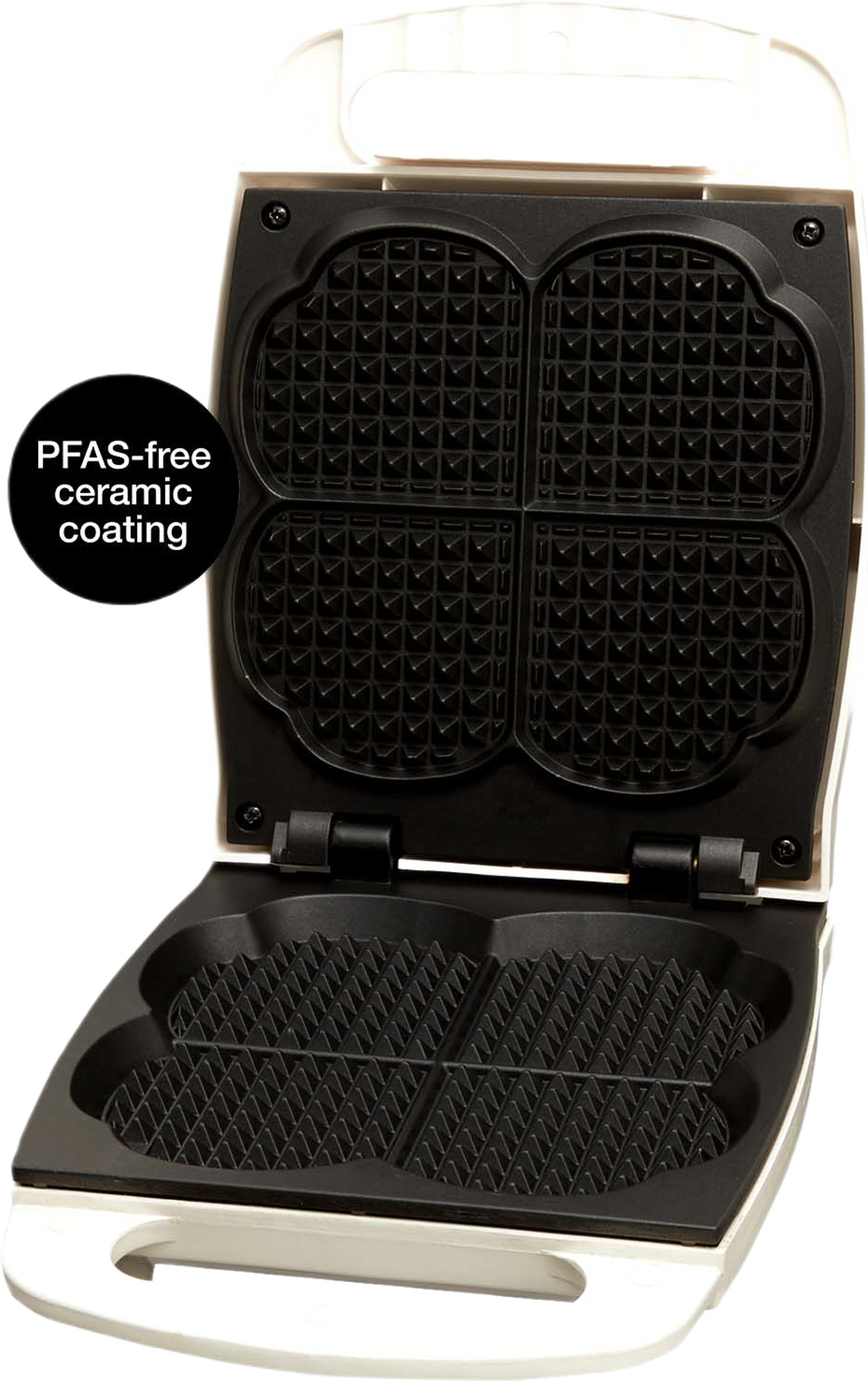 Våffeljärn Singel Classic 904.2 Keramiskt, från Åviken, i färgen vit. Klicka för att öppna bilden i stort format