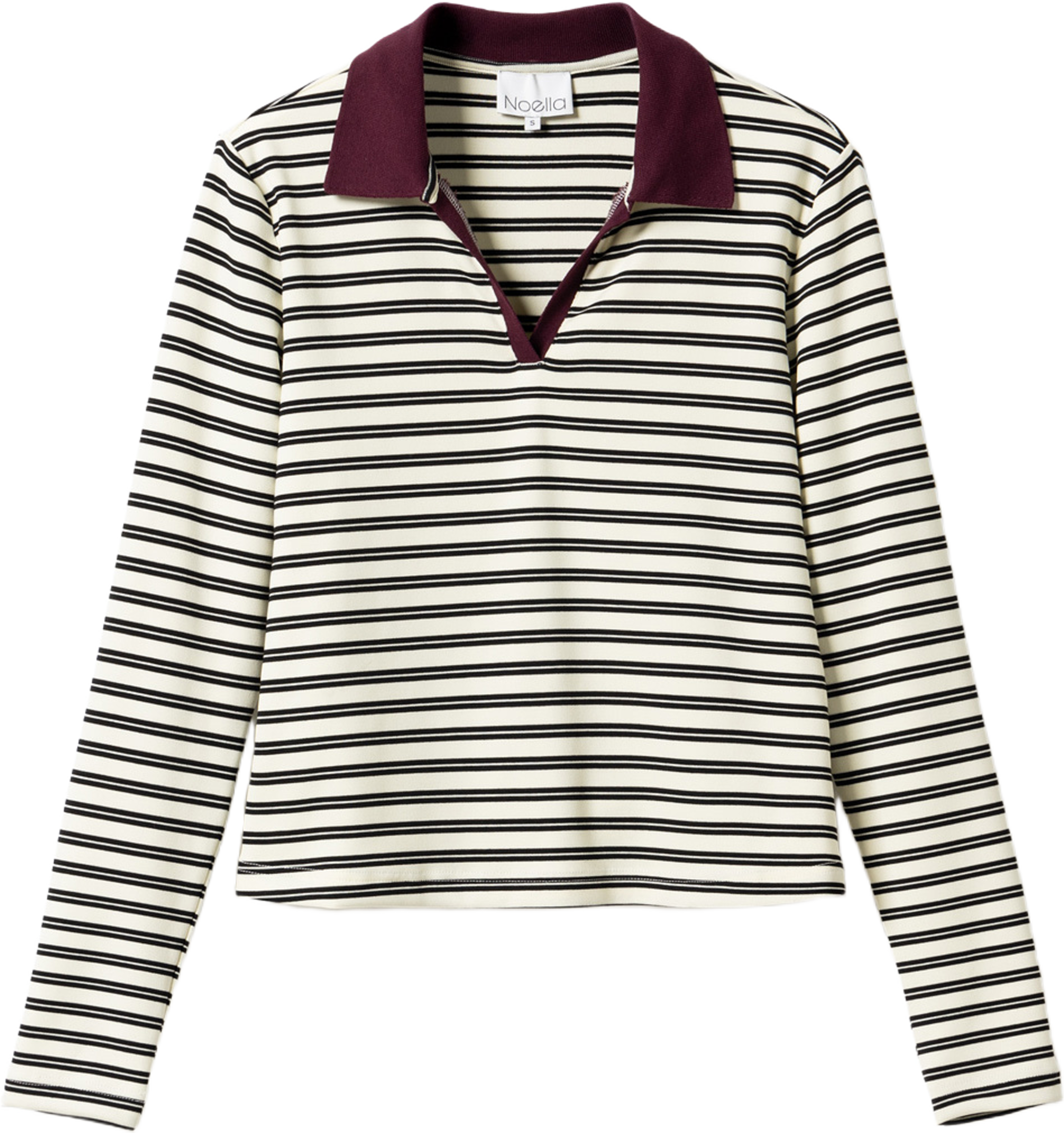 Luane Top - Caryll Black Stripe, från Noella, i färgen caryll black stripe. Klicka för att öppna bilden i stort format