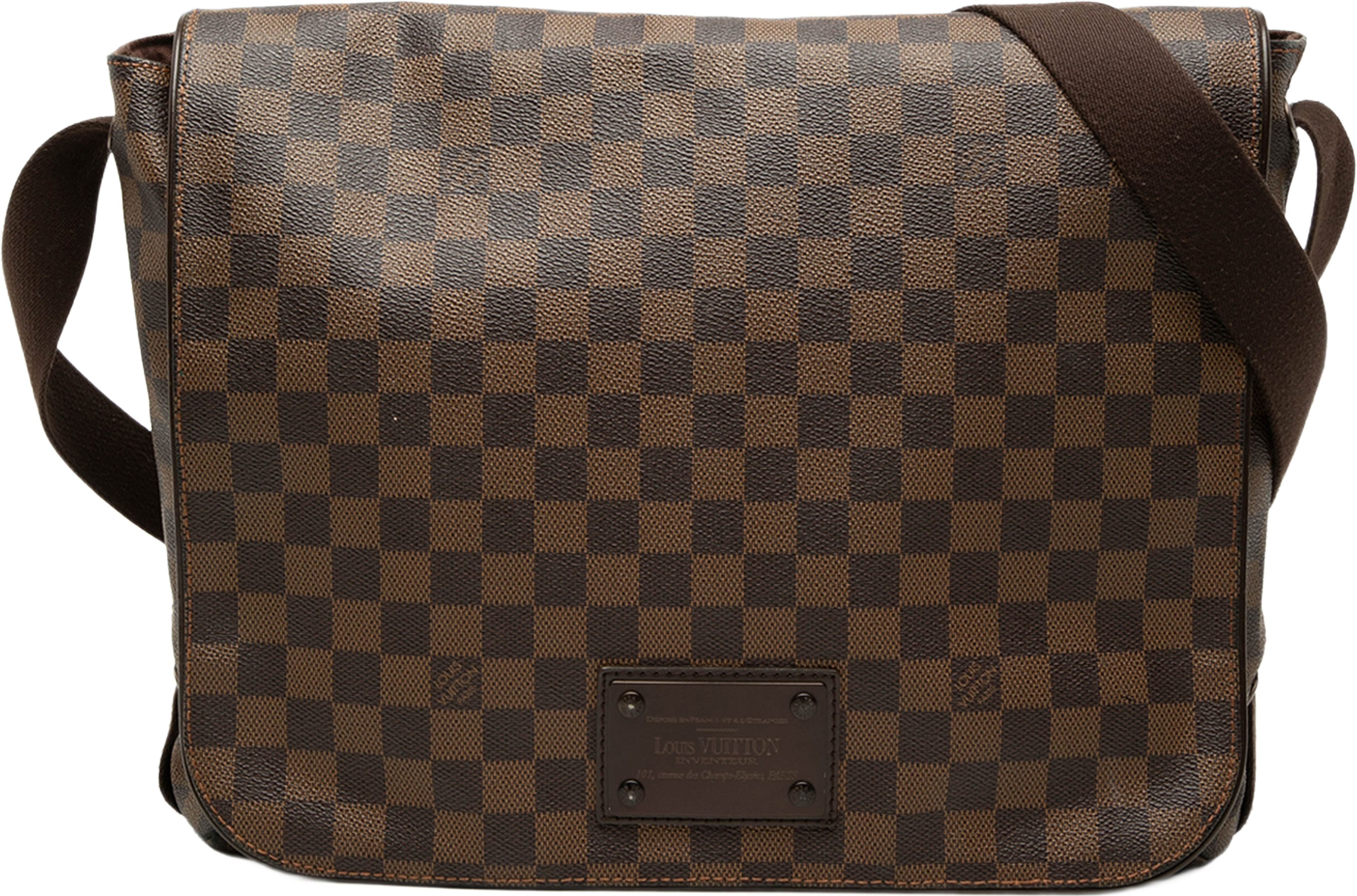 Louis Vuitton Damier Ebene Brooklyn Gm, från Luxclusif, i färgen brun. Klicka för att öppna bilden i stort format