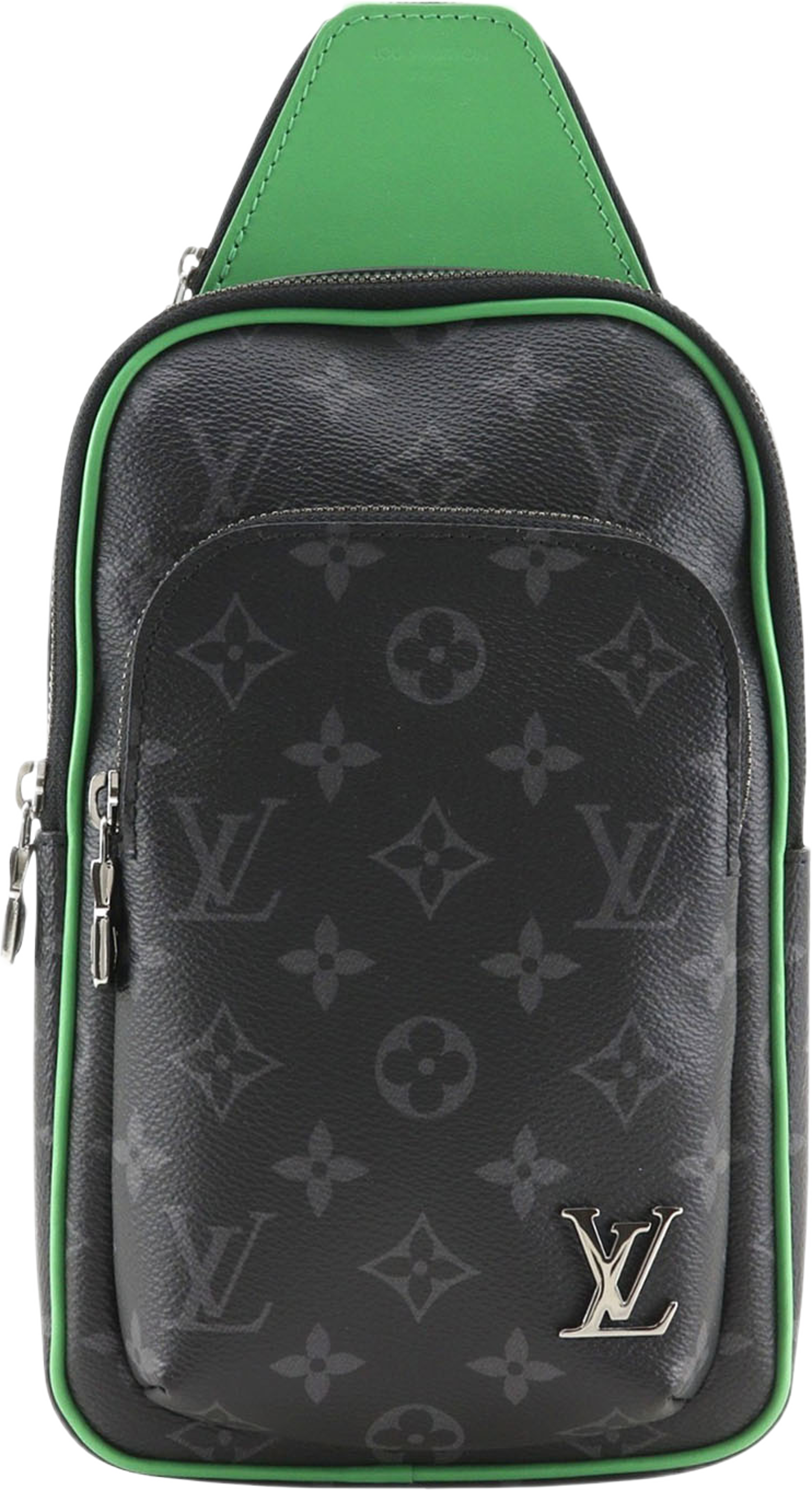 Louis Vuitton Monogram Eclipse Avenue Slingbag Pm, från Luxclusif, i färgen svart. Klicka för att öppna bilden i stort format
