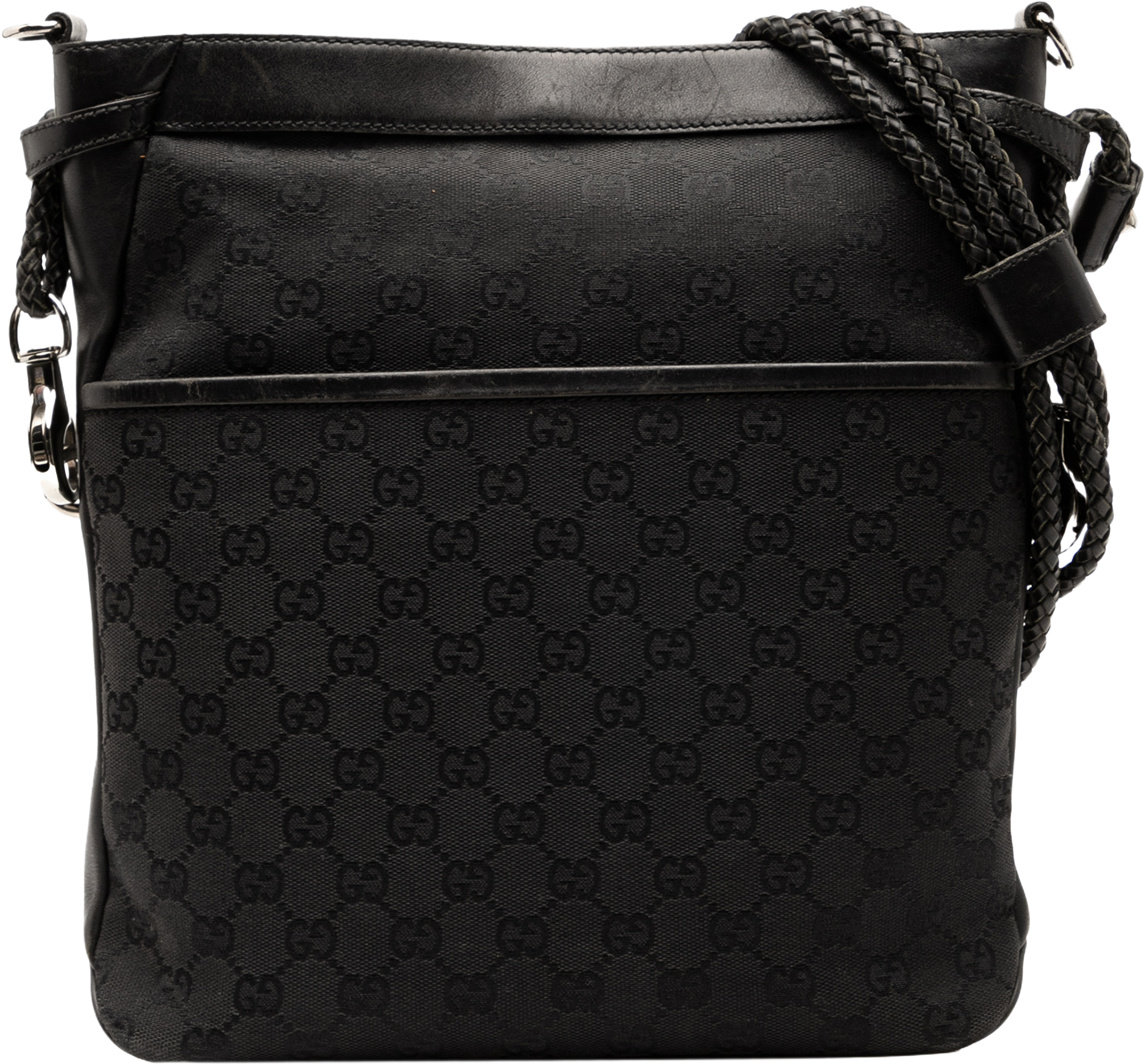 Gucci Gg Canvas Crossbody, från Luxclusif, i färgen black. Klicka för att öppna bilden i stort format