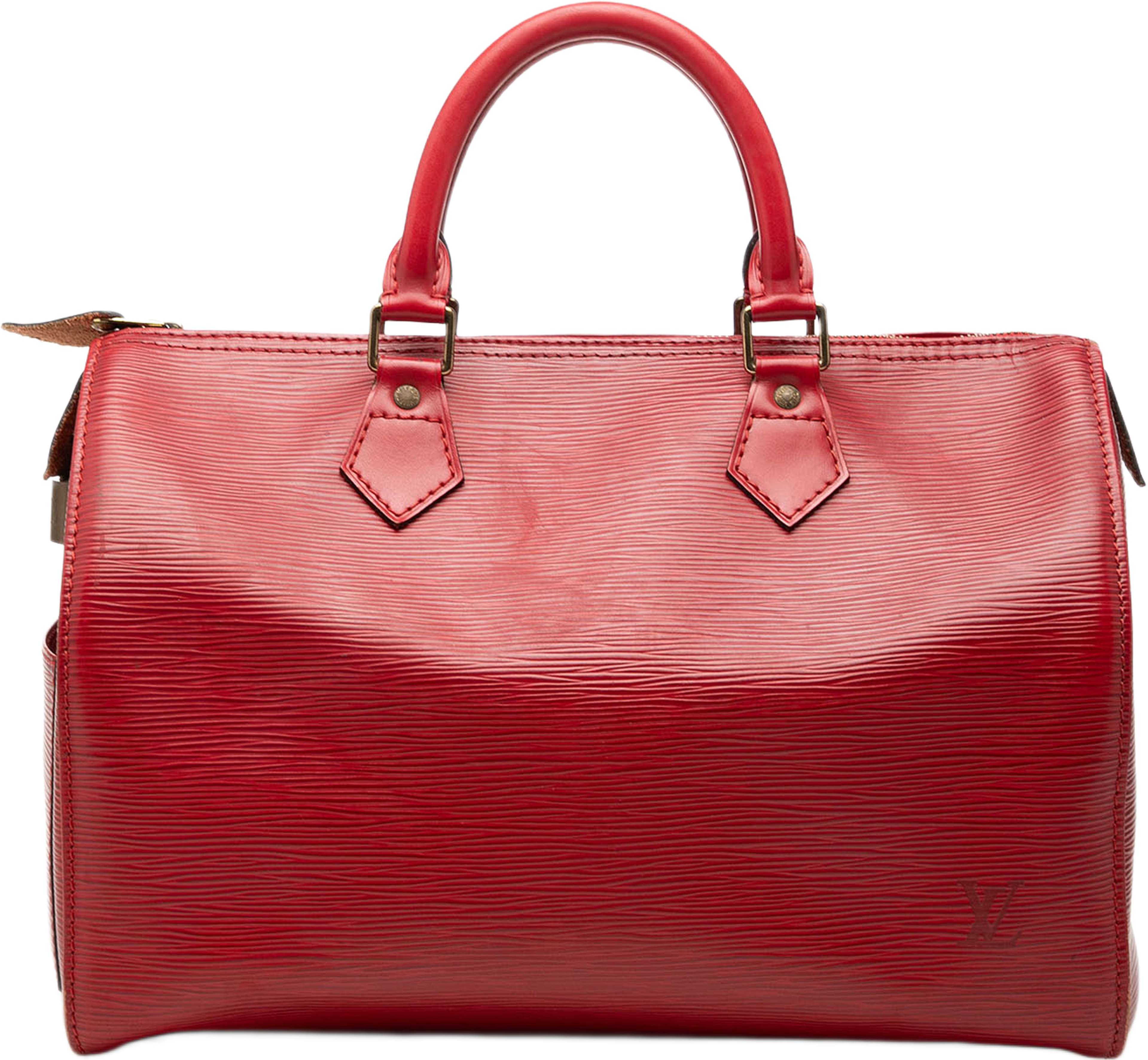 Louis Vuitton Epi Speedy 30, från Luxclusif, i färgen red. Klicka för att öppna bilden i stort format