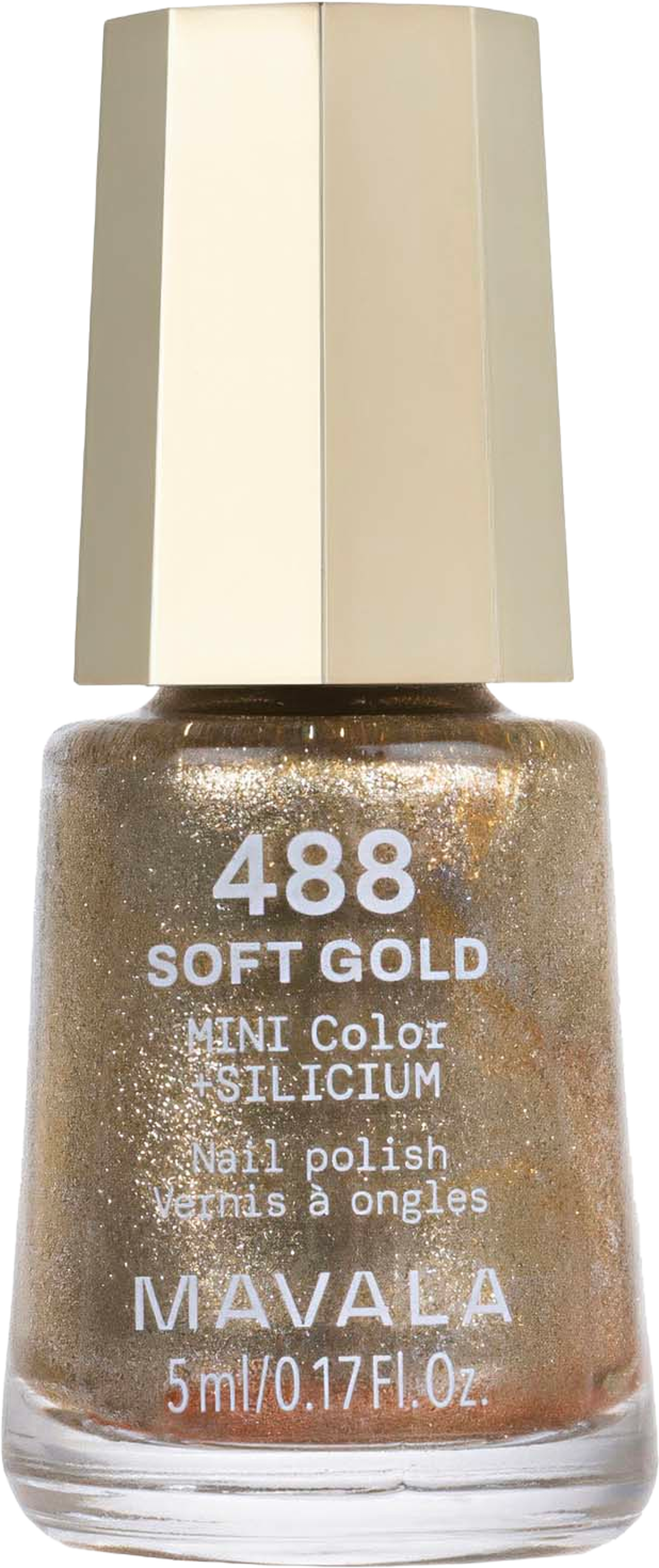 Minilack Reverie Collection, från Mavala, i färgen Soft Gold. Klicka för att öppna bilden i stort format
