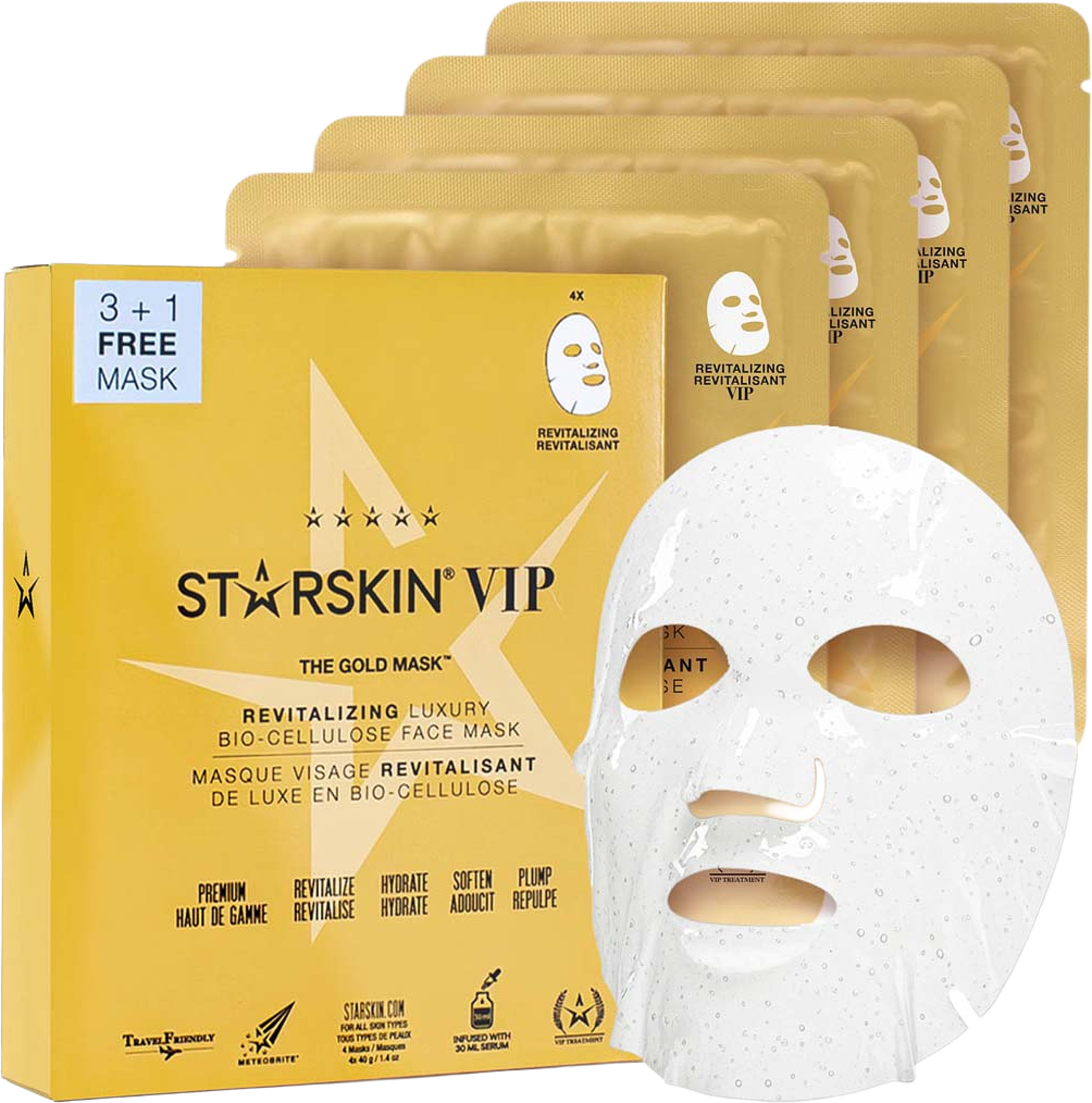 The Gold Mask 3+1 pack, från Starskin, i färgen Multi-colour. Klicka för att öppna bilden i stort format