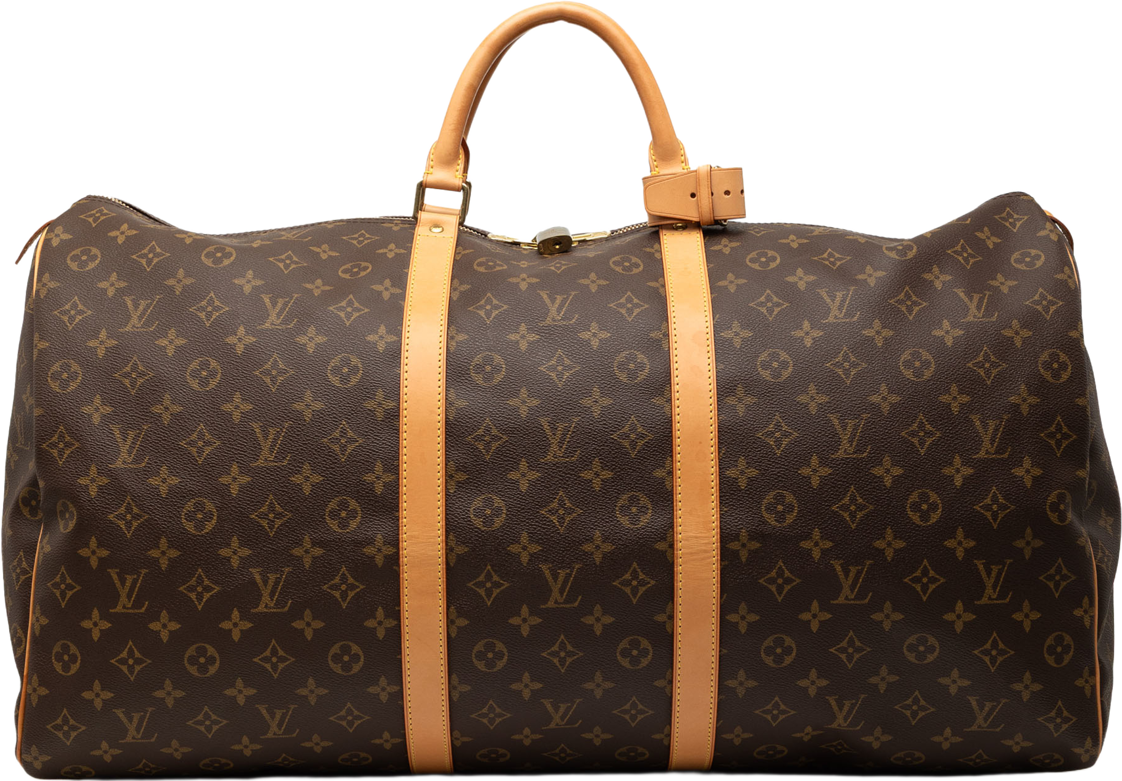Louis Vuitton Monogram Keepall 60, från Luxclusif, i färgen brown. Klicka för att öppna bilden i stort format