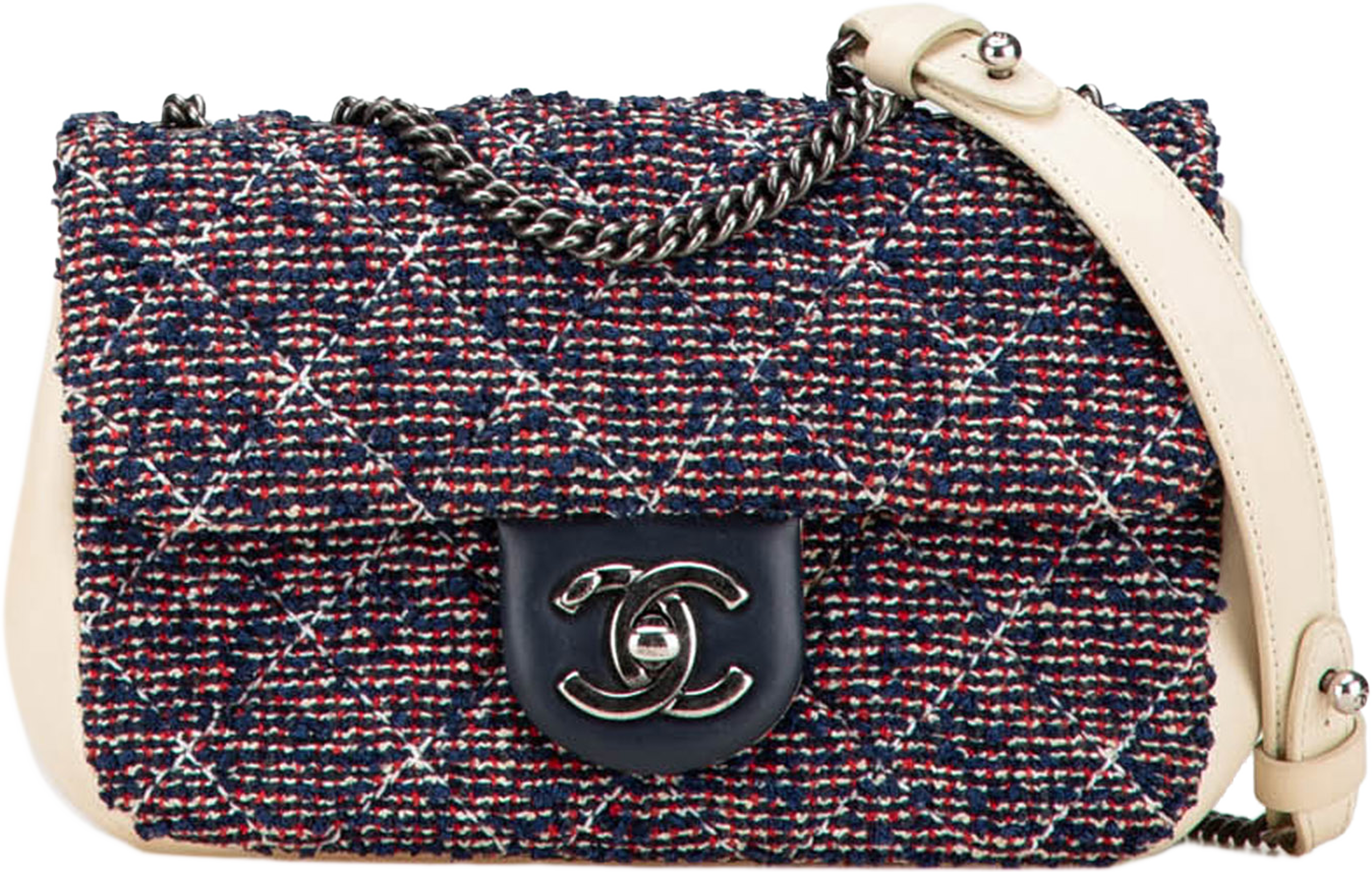 Chanel Mini Rectangular Tweed Single Flap