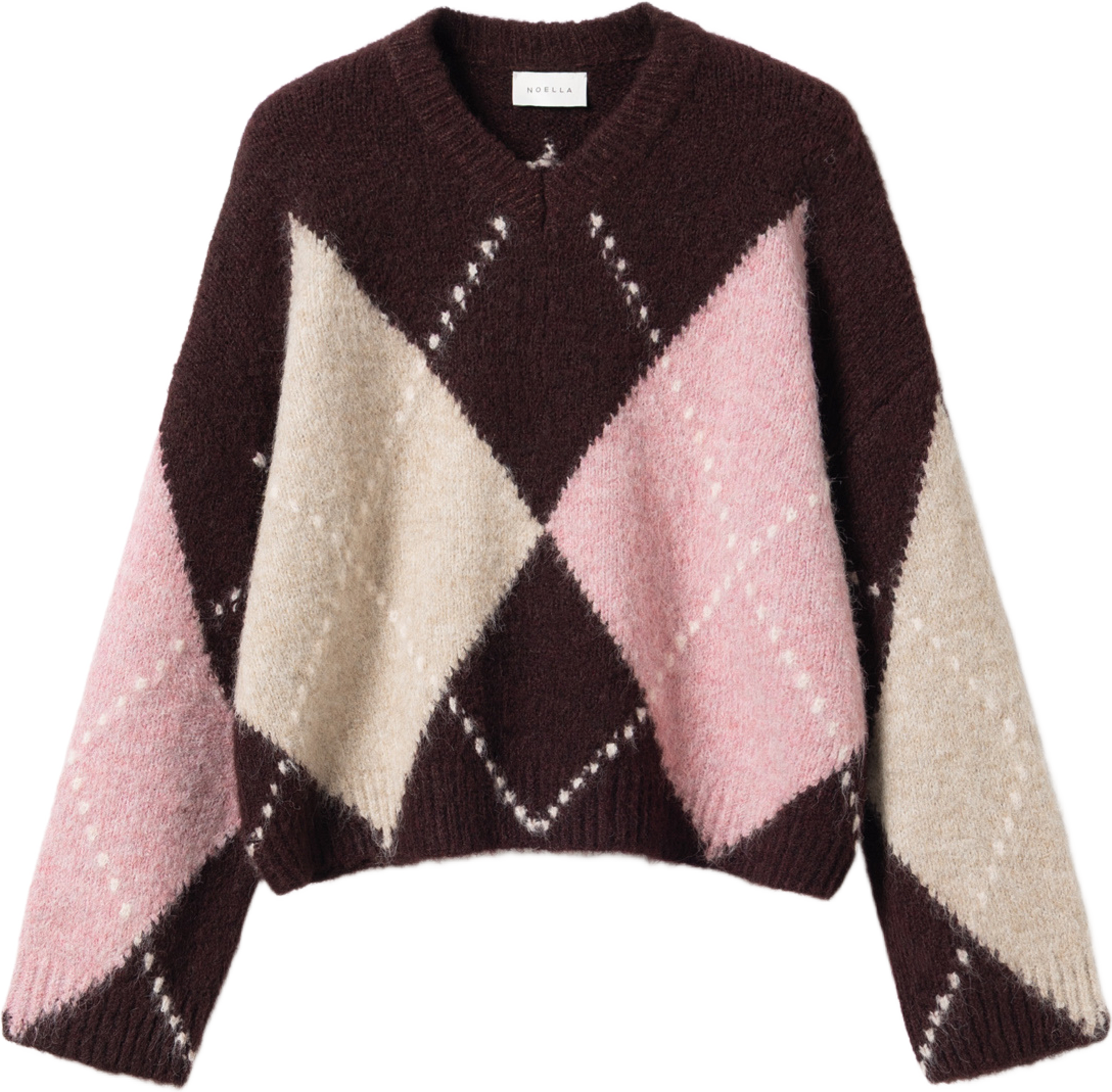 Lai Knit - Winetasting Mix, från Noella, i färgen winetasting mix. Klicka för att öppna bilden i stort format