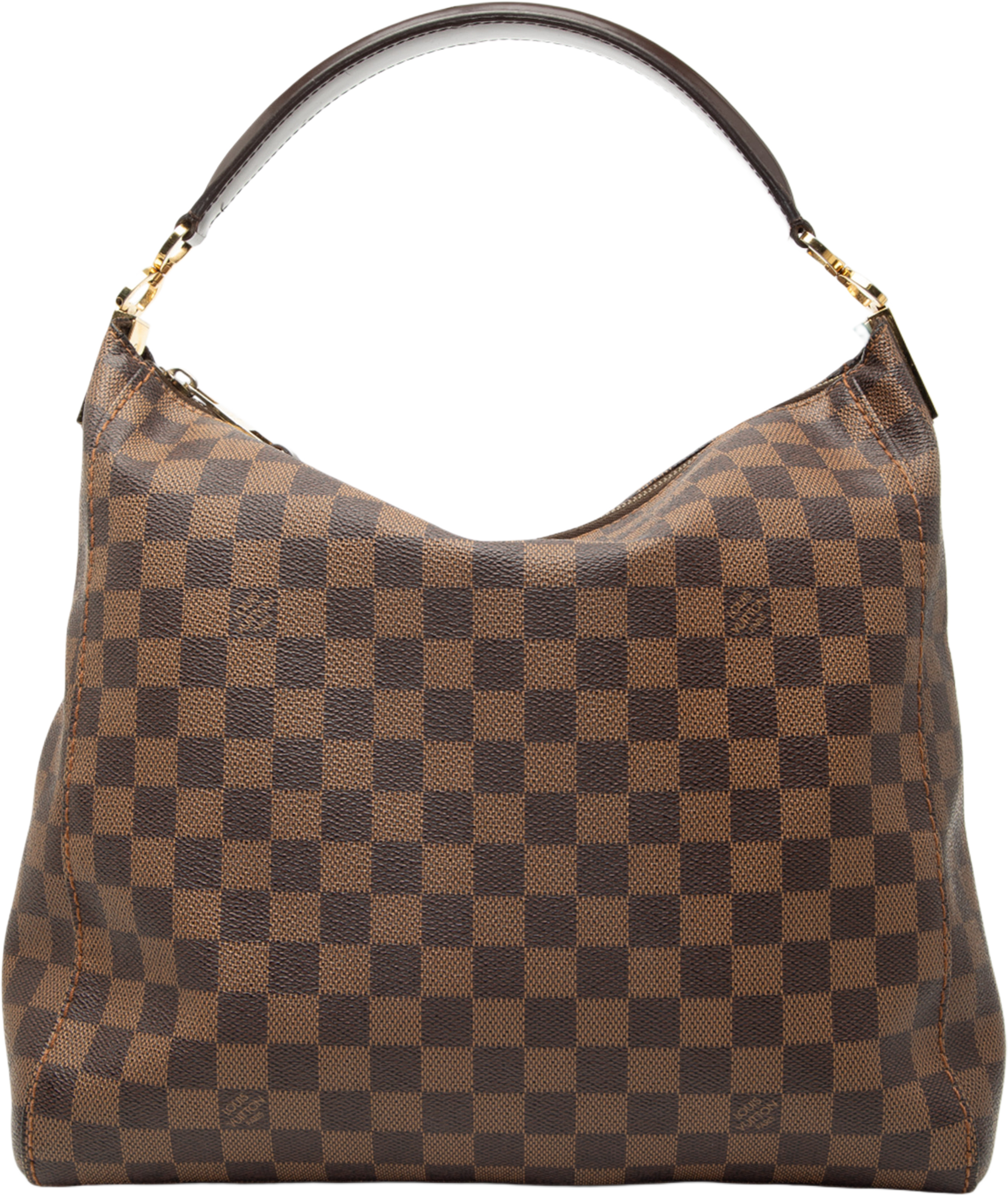 Louis Vuitton Damier Ebene Portobello Pm, från Luxclusif, i färgen brown. Klicka för att öppna bilden i stort format