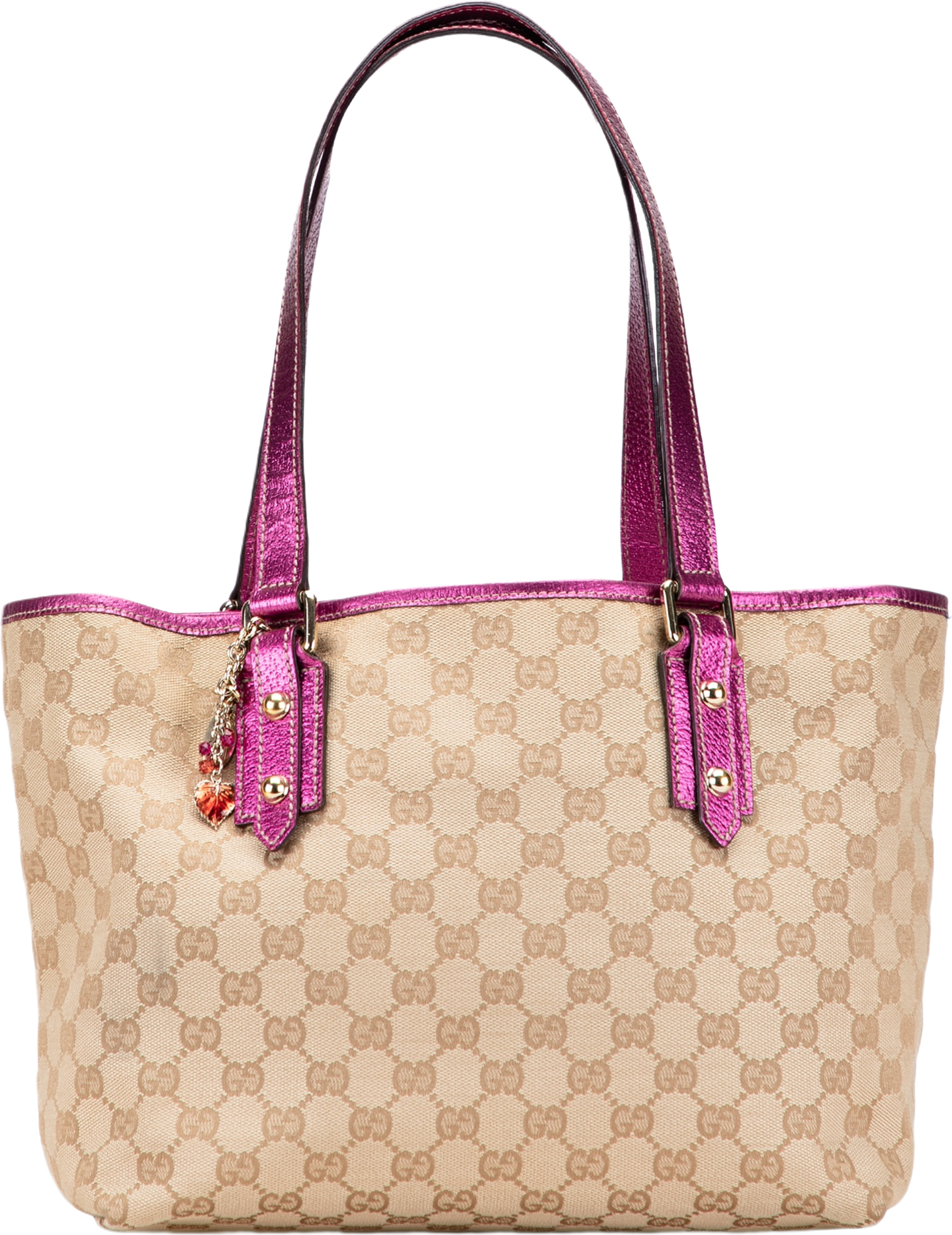 Gucci Gg Canvas Jolicoeur Tote, från Luxclusif, i färgen beige. Klicka för att öppna bilden i stort format