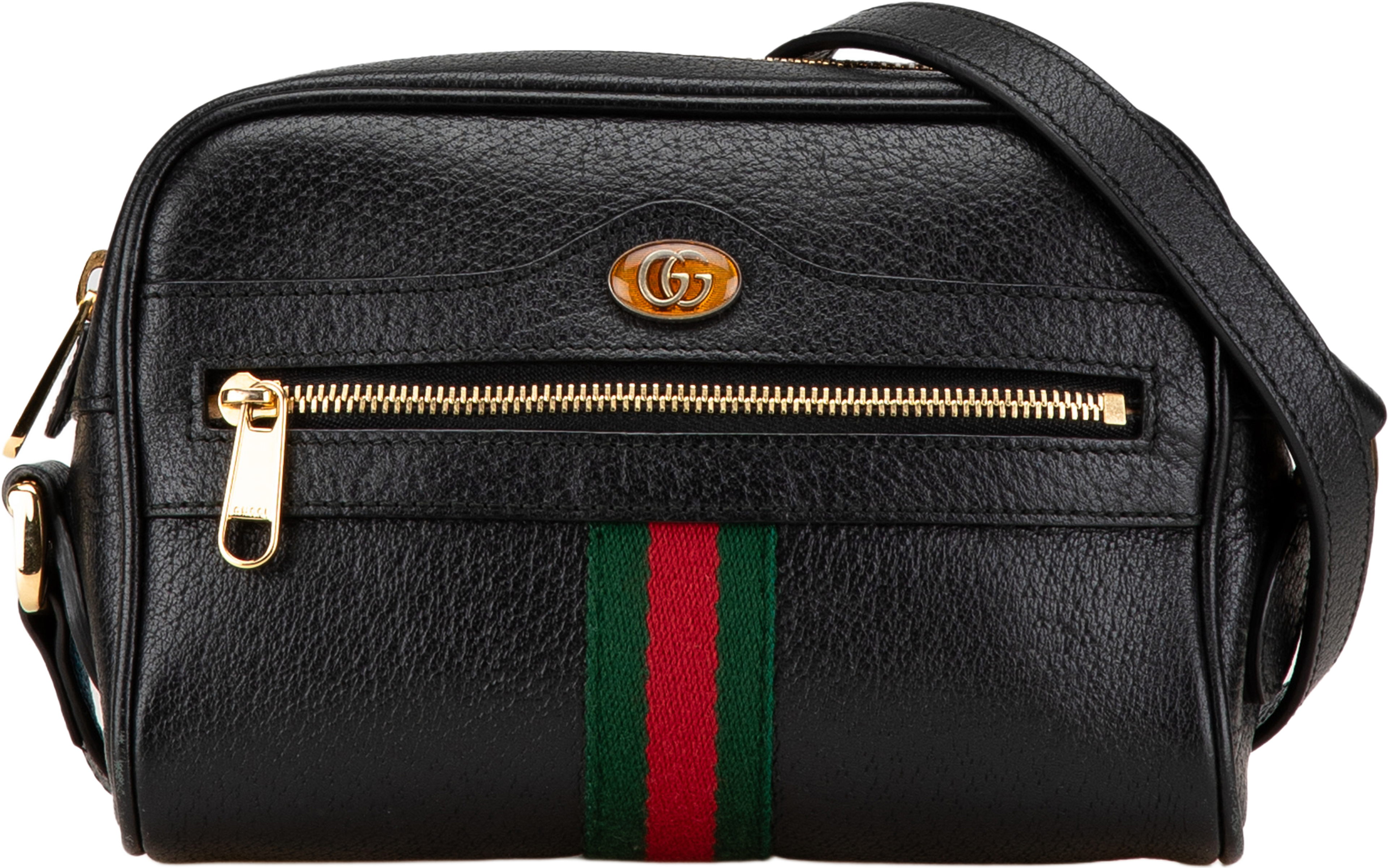 Gucci Mini Leather Ophidia Crossbody, från Luxclusif, i färgen black. Klicka för att öppna bilden i stort format