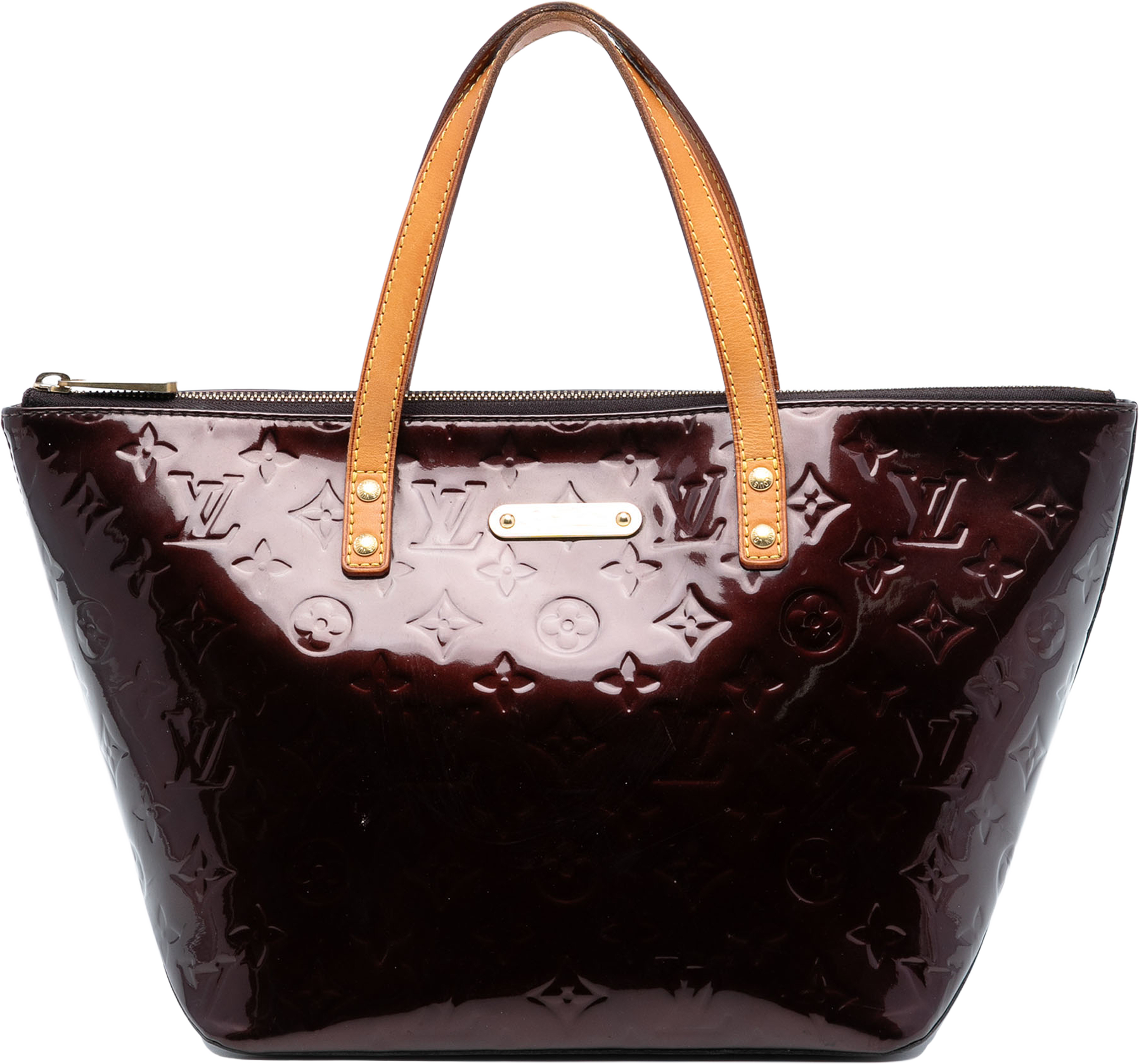 Louis Vuitton Monogram Vernis Bellevue Pm, från Luxclusif, i färgen purple. Klicka för att öppna bilden i stort format