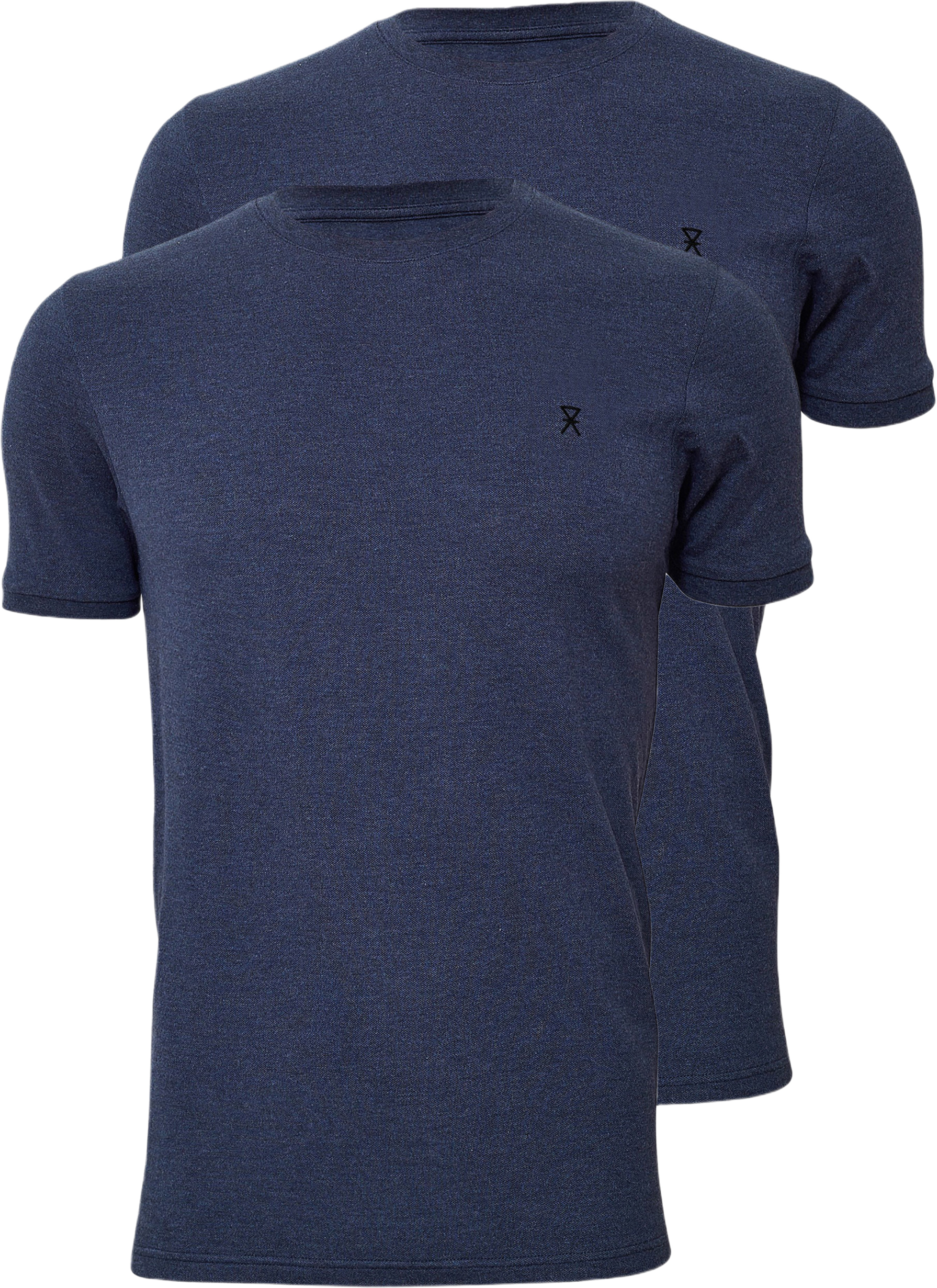 2-pack Bambu, Pique T-shirt, Navy