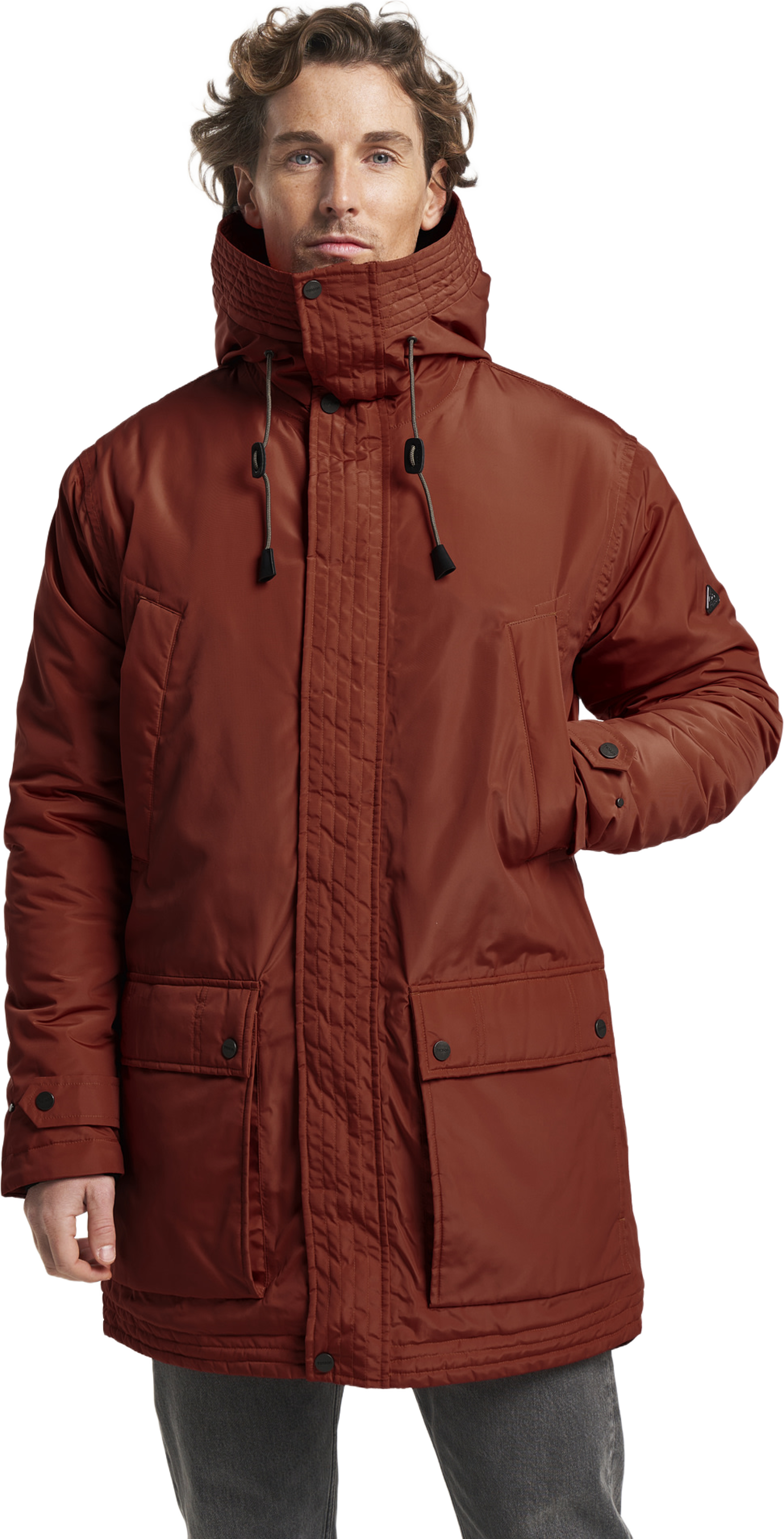 Himalaya 24 Parka Men, från Tenson, i färgen rost. Klicka för att öppna bilden i stort format