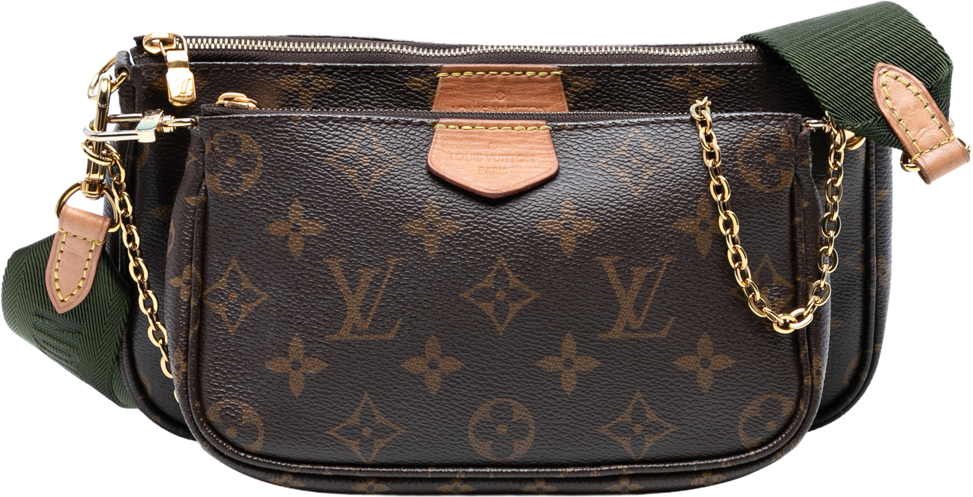 Louis Vuitton Monogram Multi Pochette Accessoires, från Luxclusif, i färgen brown. Klicka för att öppna bilden i stort format