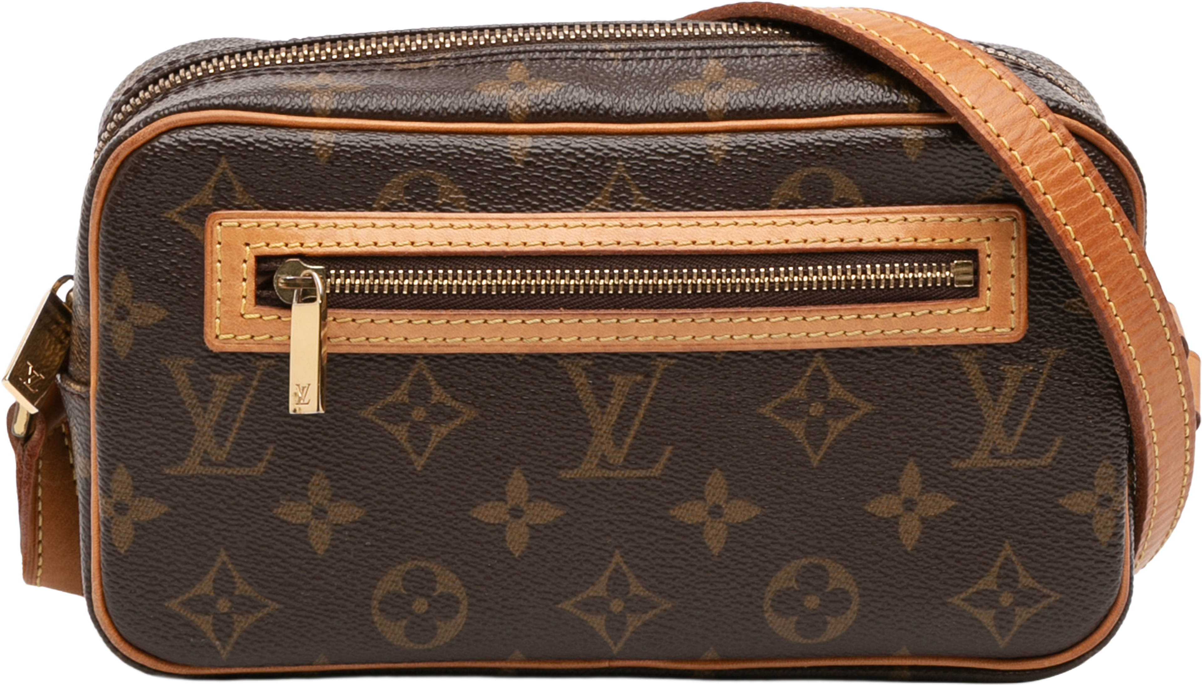 Louis Vuitton Monogram Pochette Cite, från Luxclusif, i färgen brown. Klicka för att öppna bilden i stort format