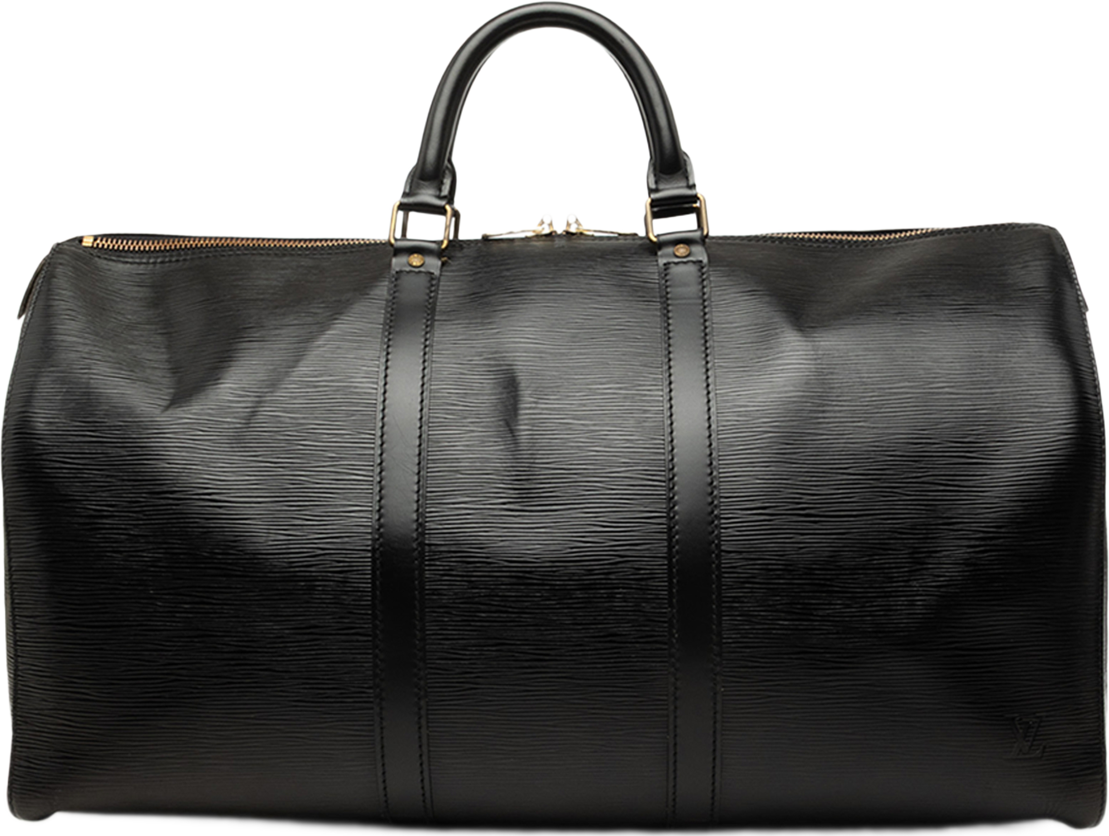 Louis Vuitton Epi Keepall 50, från Luxclusif, i färgen svart. Klicka för att öppna bilden i stort format