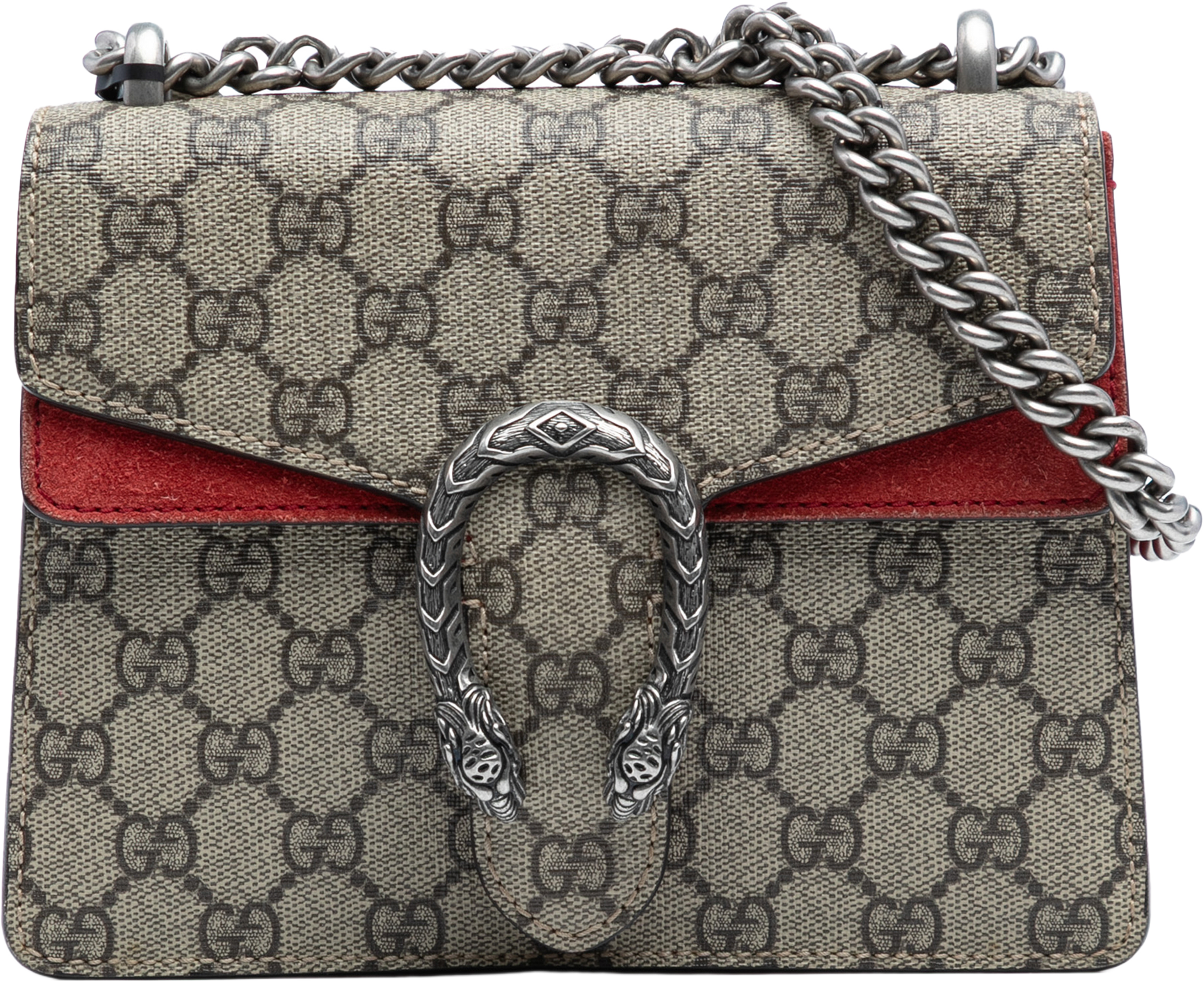 Gucci Small Gg Supreme Dionysus Crossbody, från Luxclusif, i färgen beige. Klicka för att öppna bilden i stort format