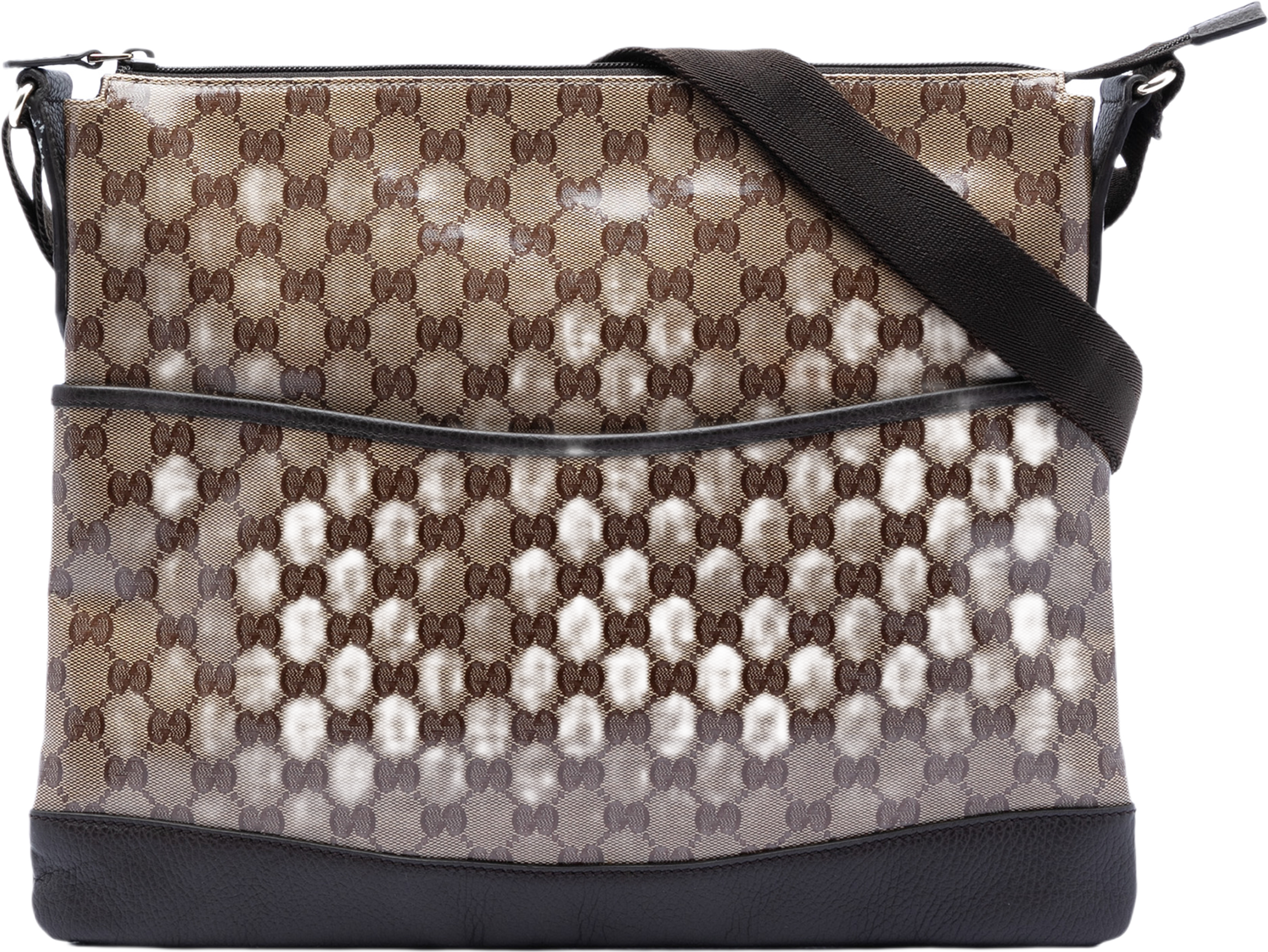 Gucci Gg Crystal Crossbody, från Luxclusif, i färgen beige. Klicka för att öppna bilden i stort format