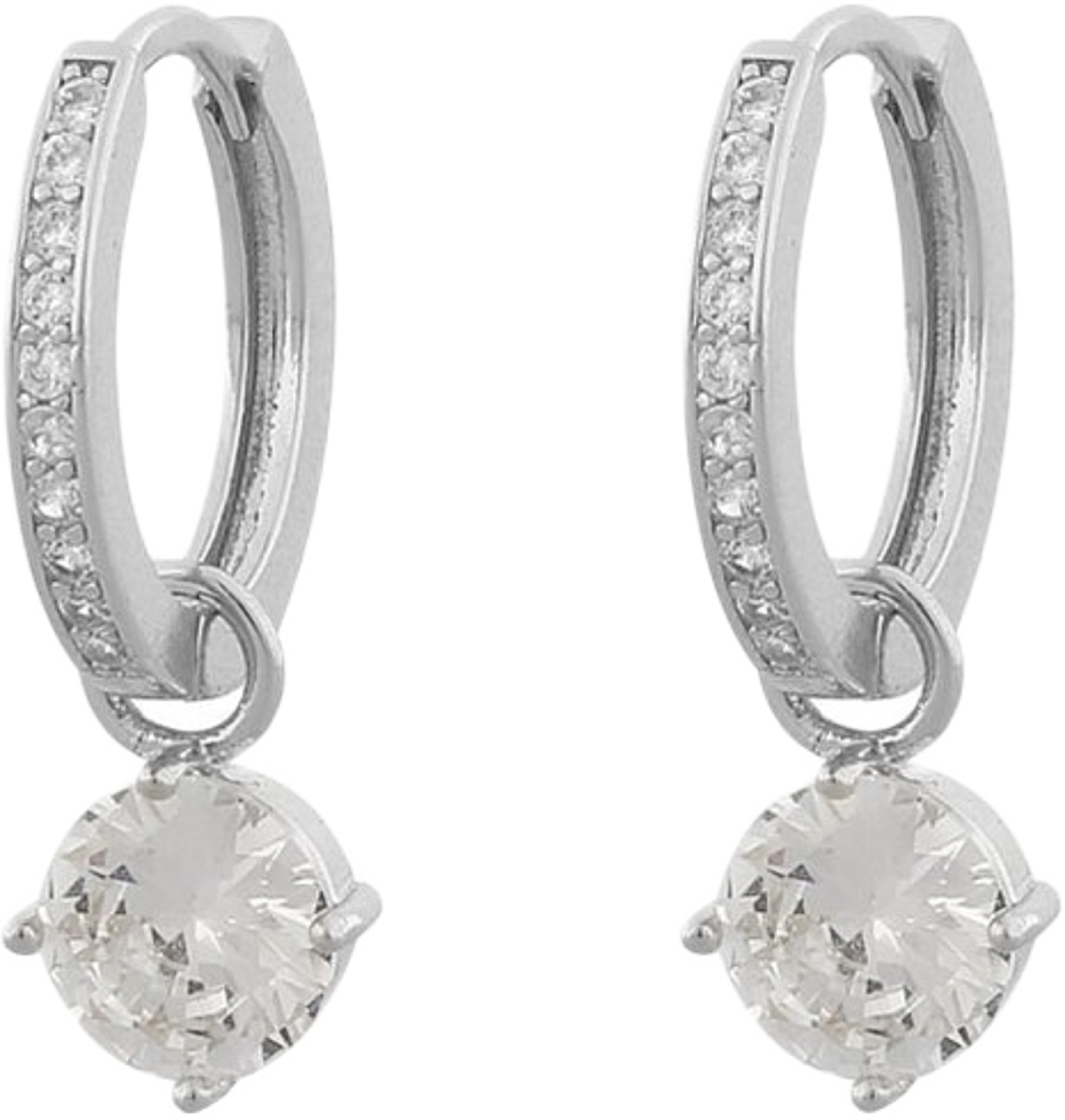 Rola Round Ring Ear, från SNÖ of Sweden, i färgen s/clear. Klicka för att öppna bilden i stort format