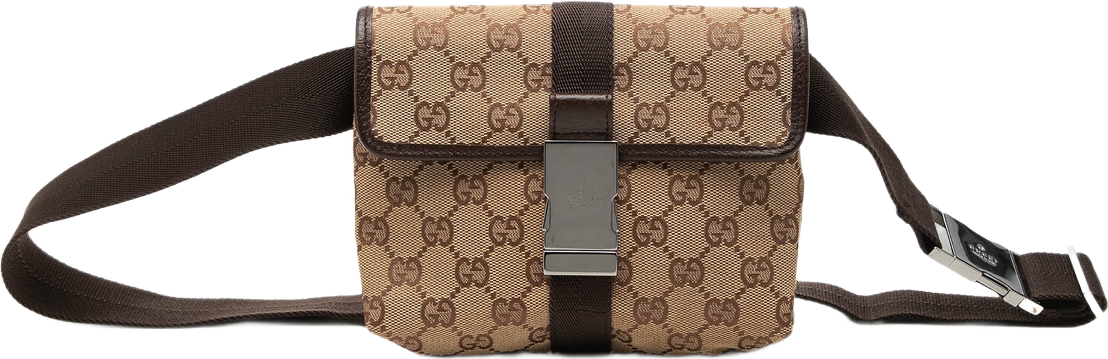 Gucci Gg Canvas Belt Bag, från Luxclusif, i färgen beige. Klicka för att öppna bilden i stort format