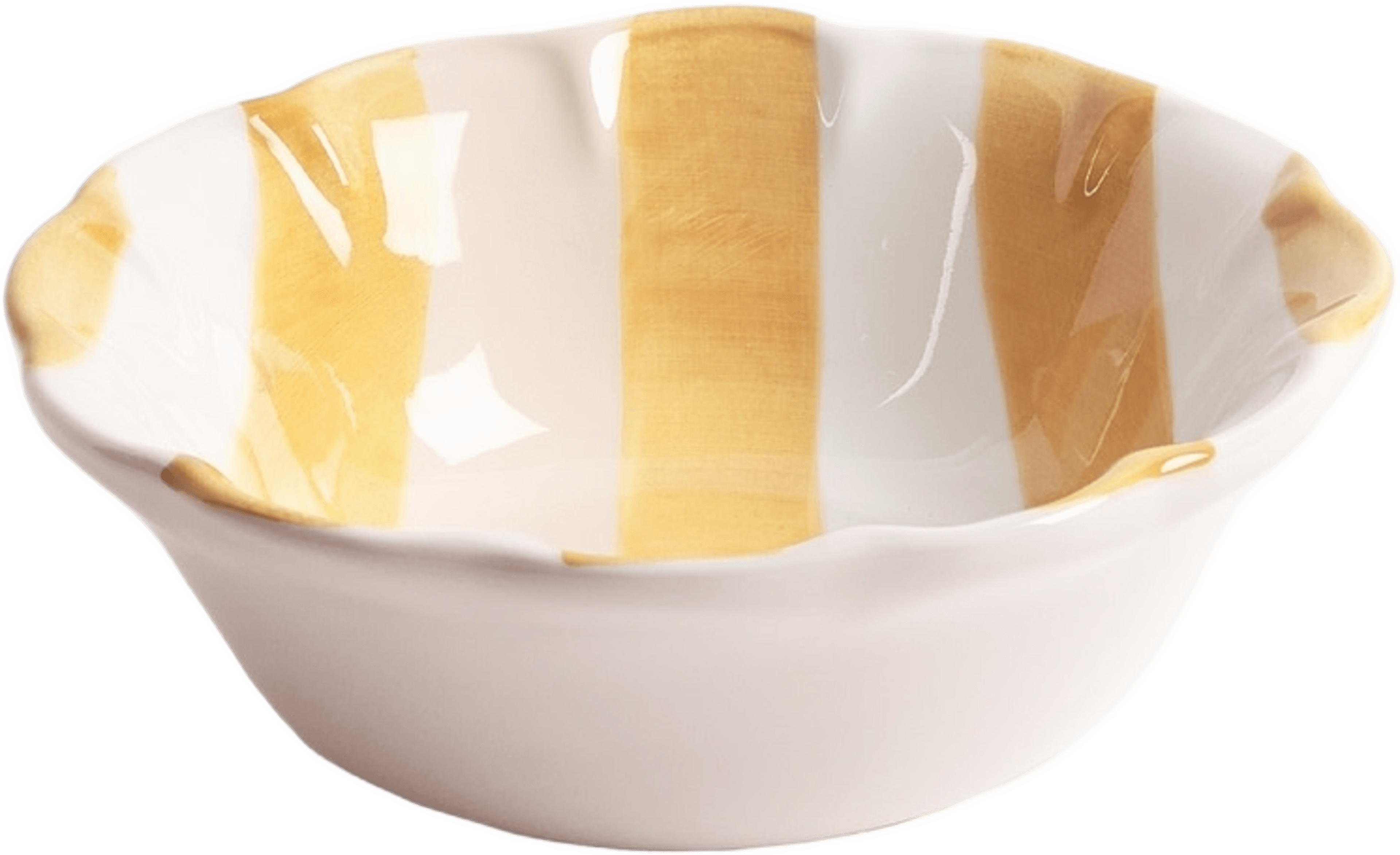 Stripe Liten Skål - 15 Cm, från Pick A Poppy, i färgen yellow. Klicka för att öppna bilden i stort format