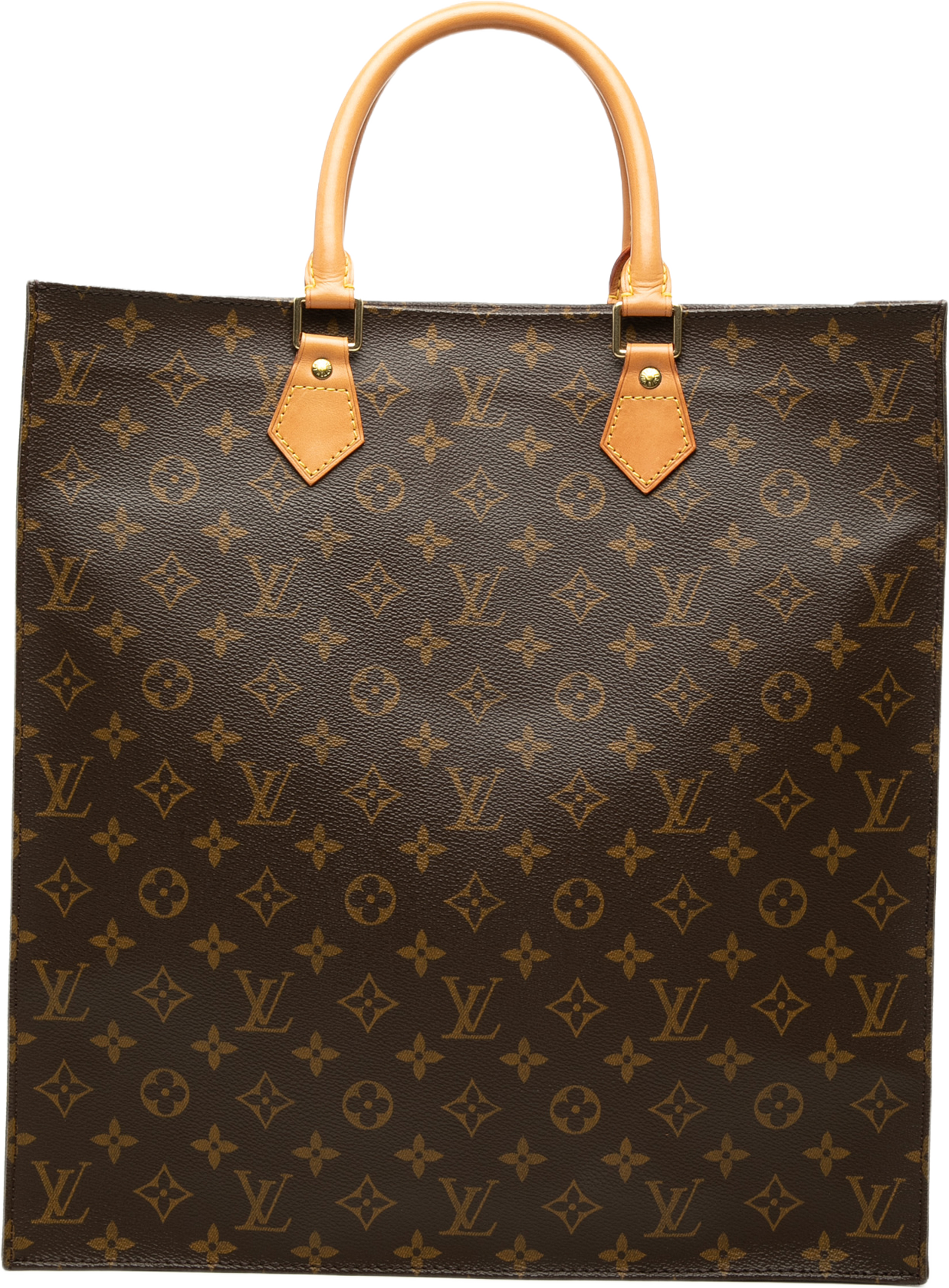 Louis Vuitton Monogram Sac Plat, från Luxclusif, i färgen brun. Klicka för att öppna bilden i stort format