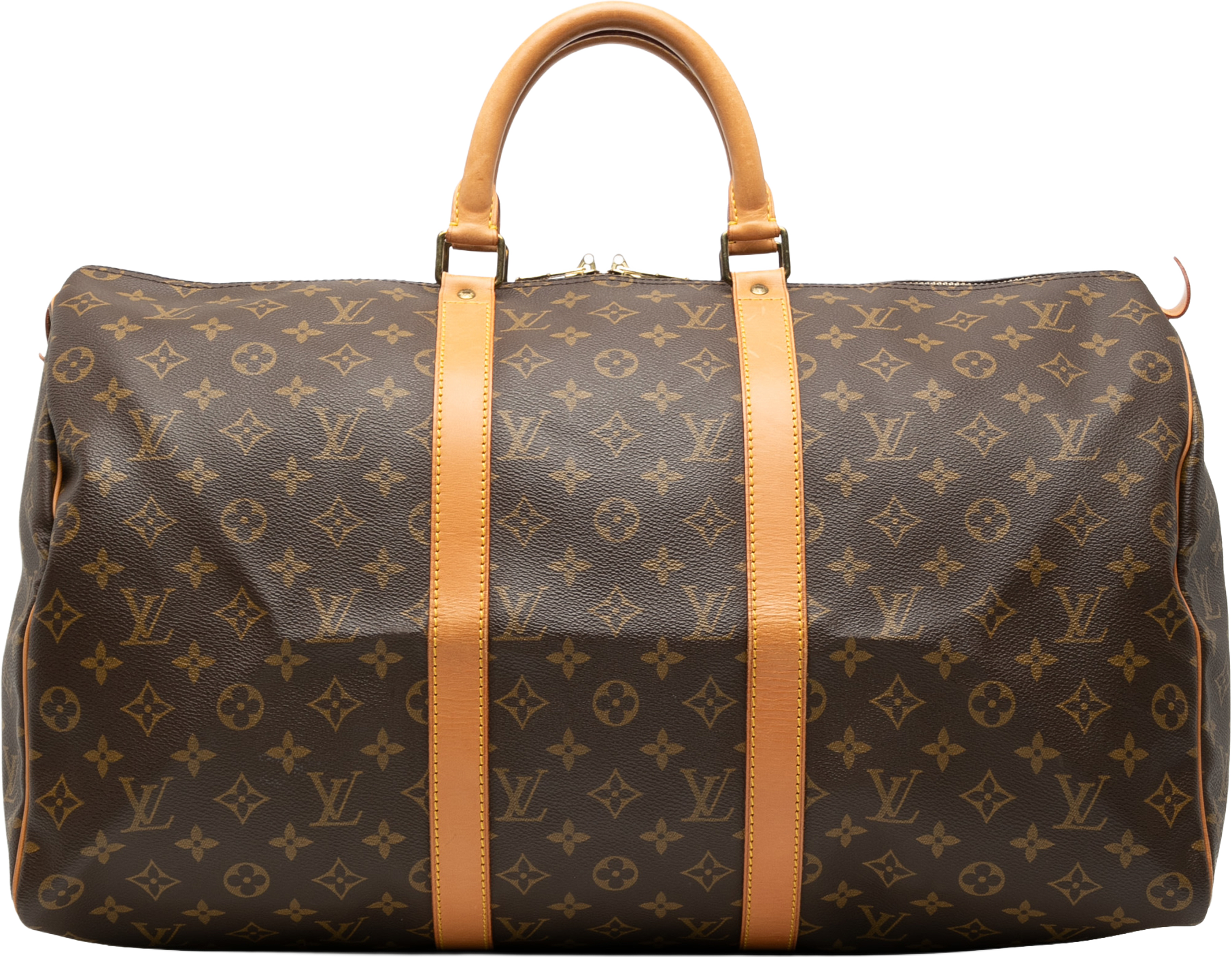 Louis Vuitton Monogram Keepall 50, från Luxclusif, i färgen brown. Klicka för att öppna bilden i stort format