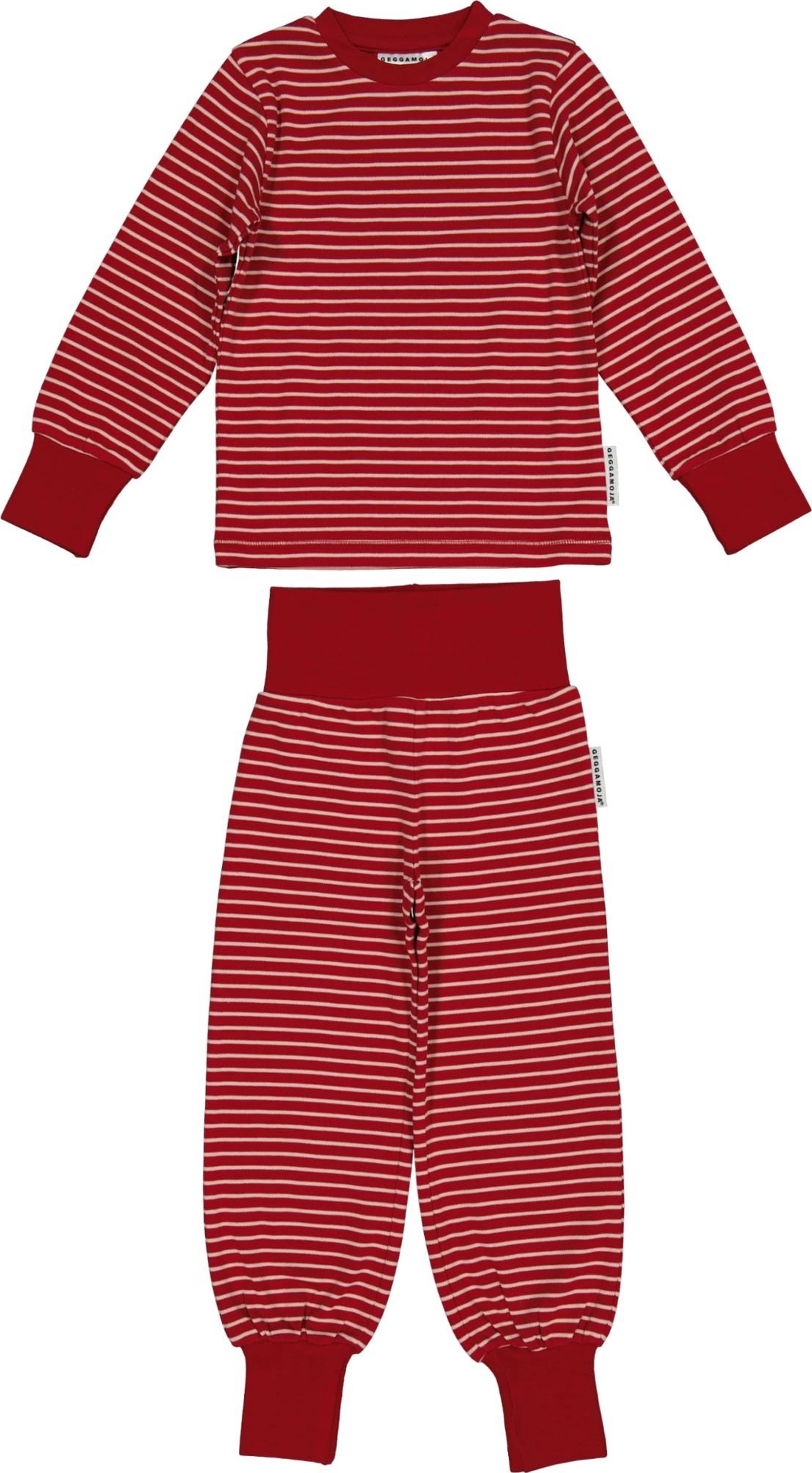 Pyjamas Tvådelad, från Geggamoja, i färgen red. Klicka för att öppna bilden i stort format