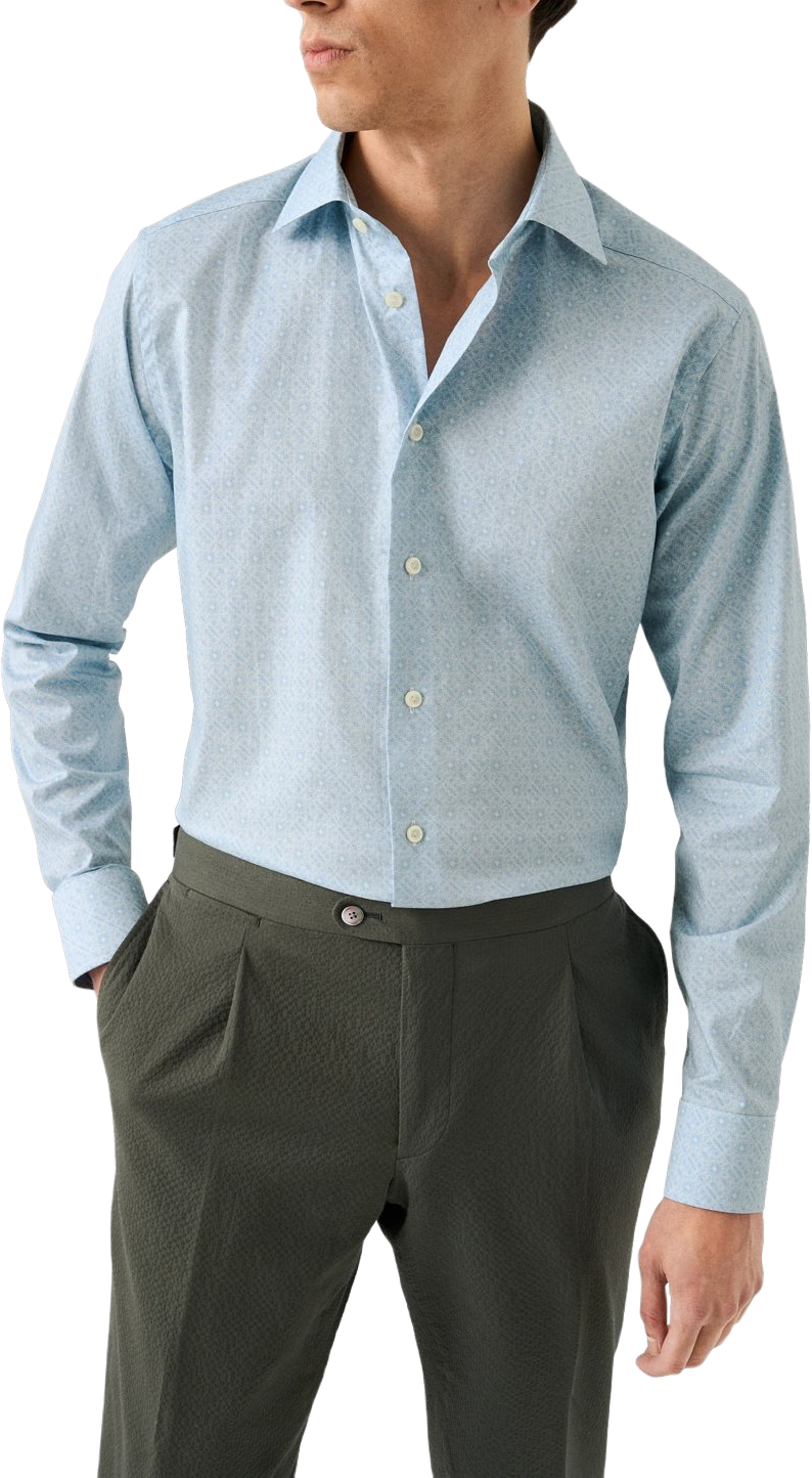 Signature Twill-skjorta Contemporary Fit