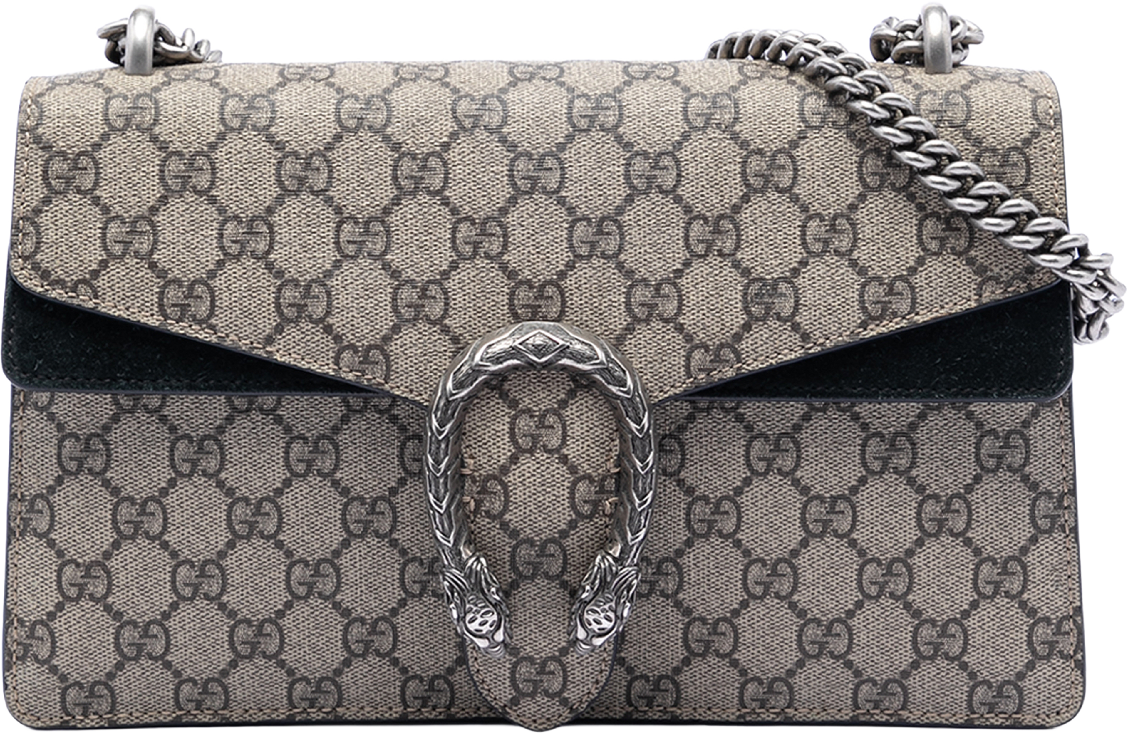 Gucci Medium Gg Supreme Dionysus Shoulder Bag, från Luxclusif, i färgen beige. Klicka för att öppna bilden i stort format