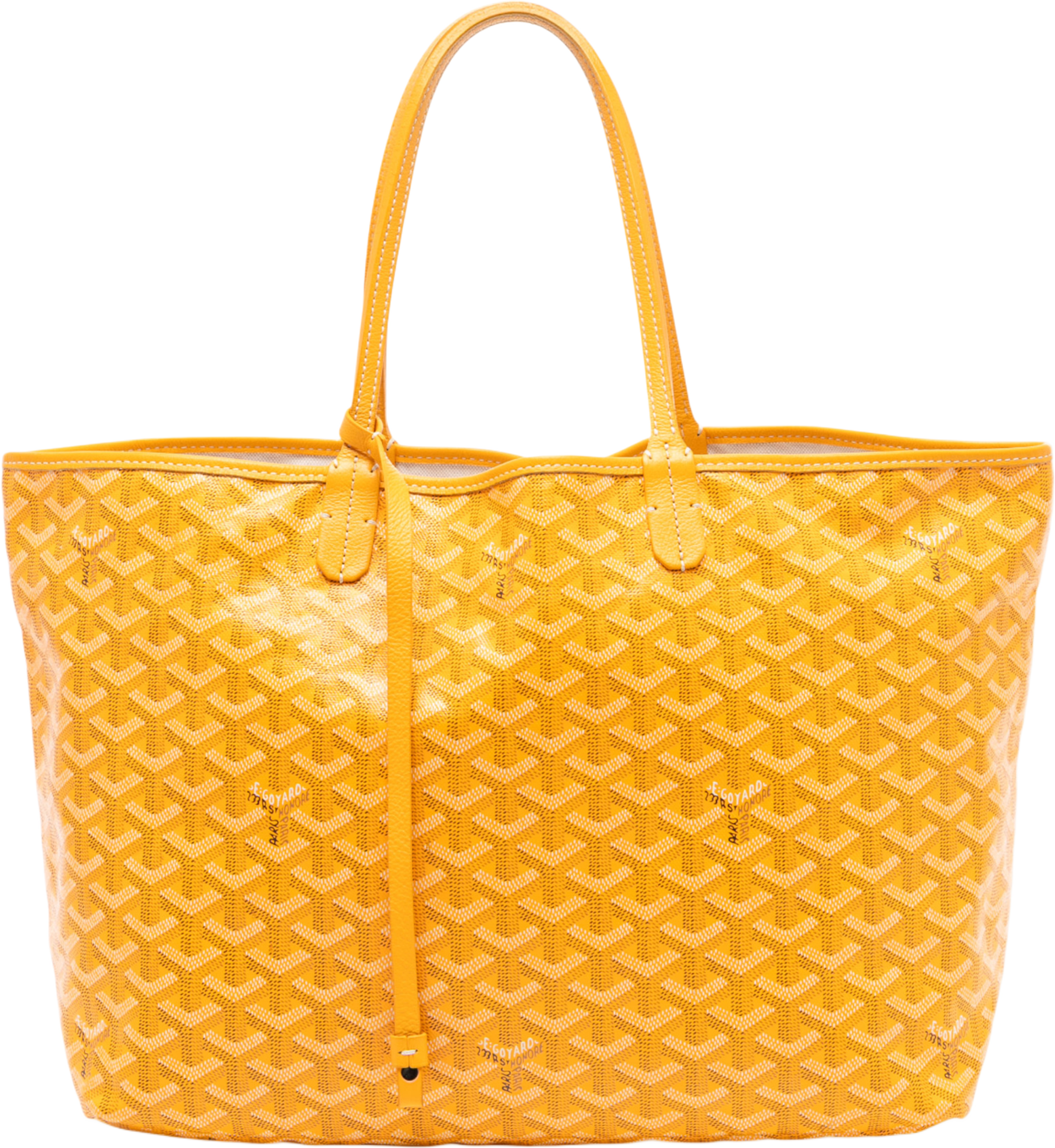 Goyard Goyardine Saint Louis Pm, från Luxclusif, i färgen yellow. Klicka för att öppna bilden i stort format