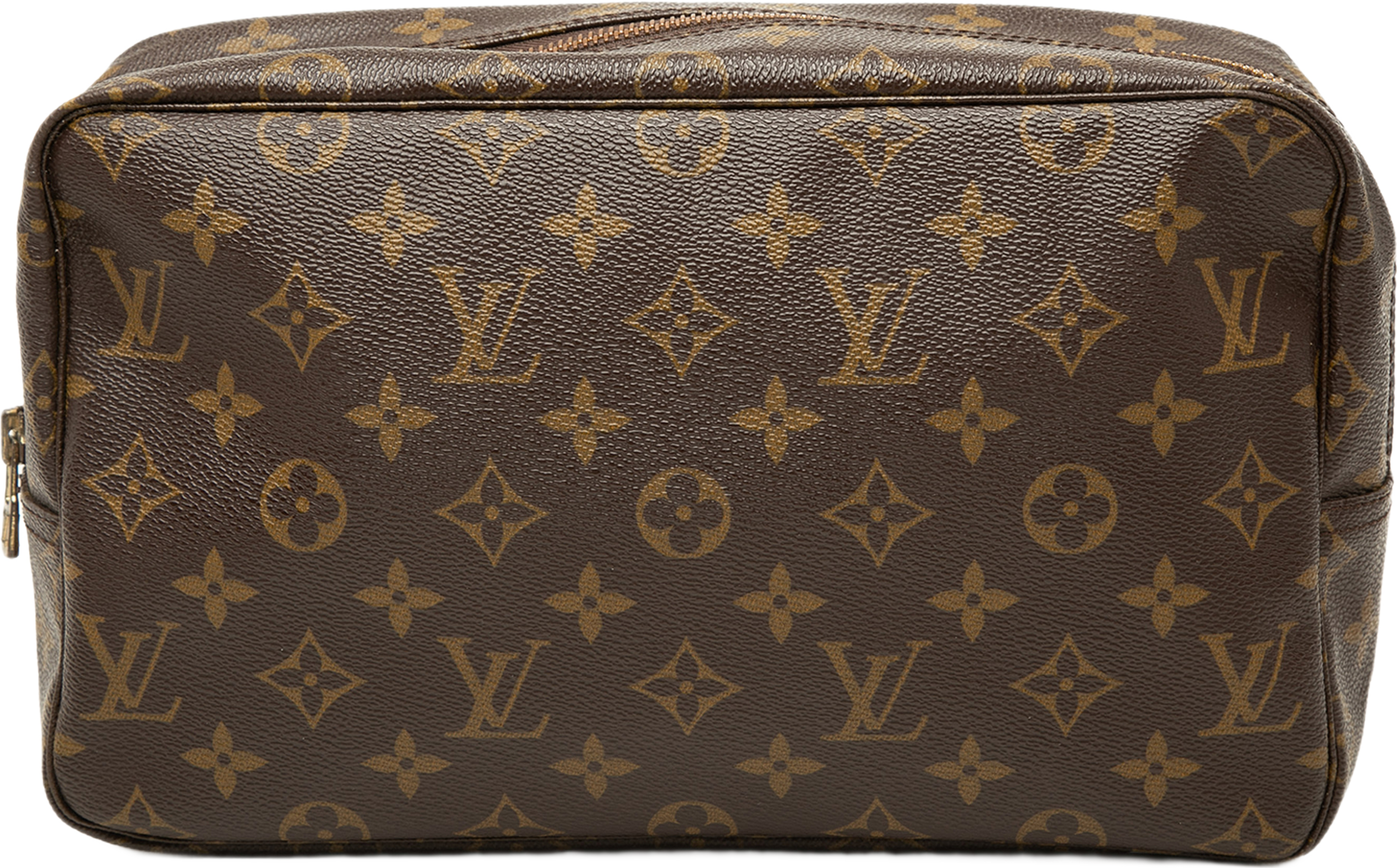 Louis Vuitton Monogram Trousse Toilette 28, från Luxclusif, i färgen brun. Klicka för att öppna bilden i stort format