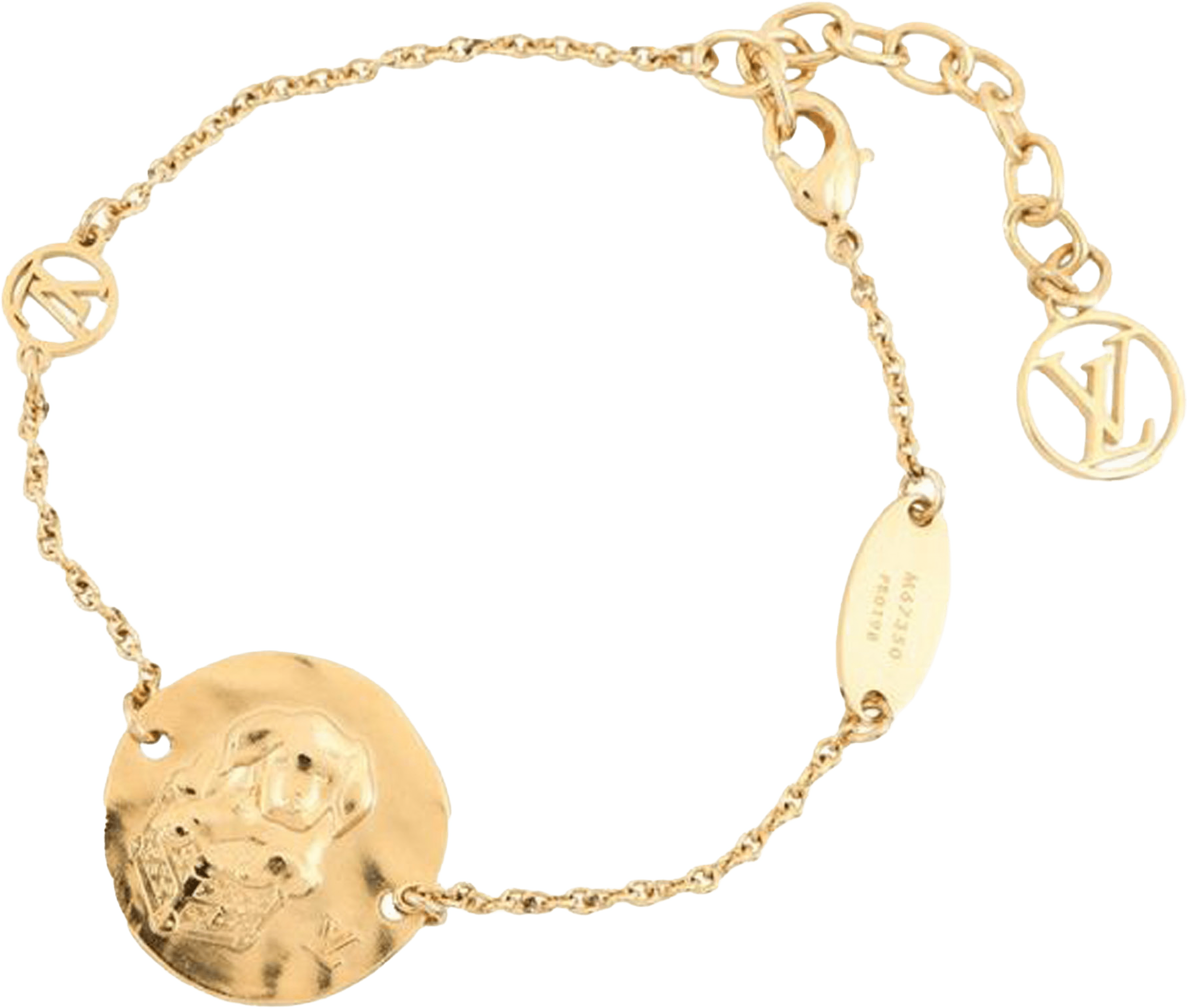 Louis Vuitton Gold Plated In The Sky Zodiac Bracelet, från Luxclusif, i färgen gold. Klicka för att öppna bilden i stort format