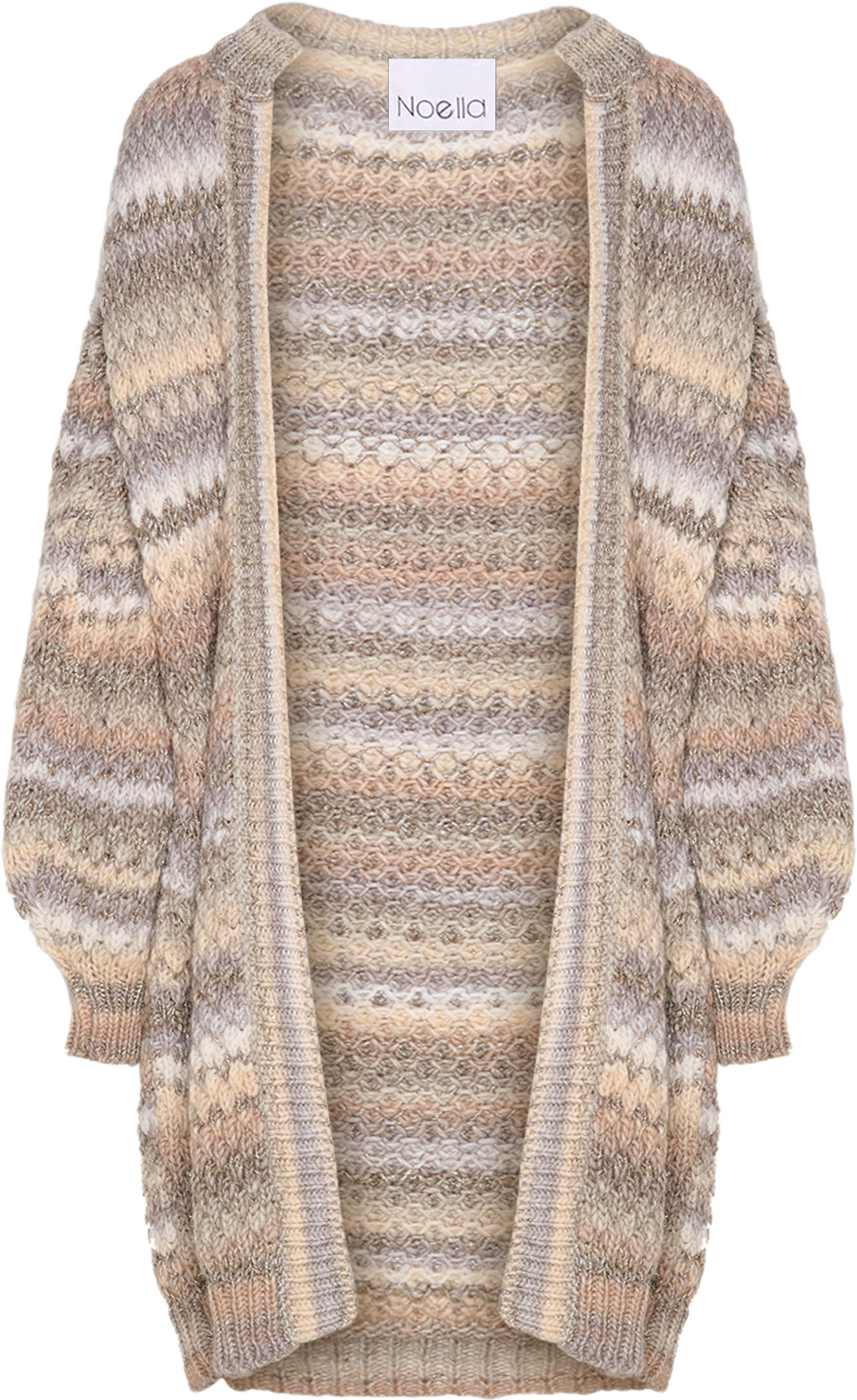 Gio Knit Cardigan - Sand Mix Lurex