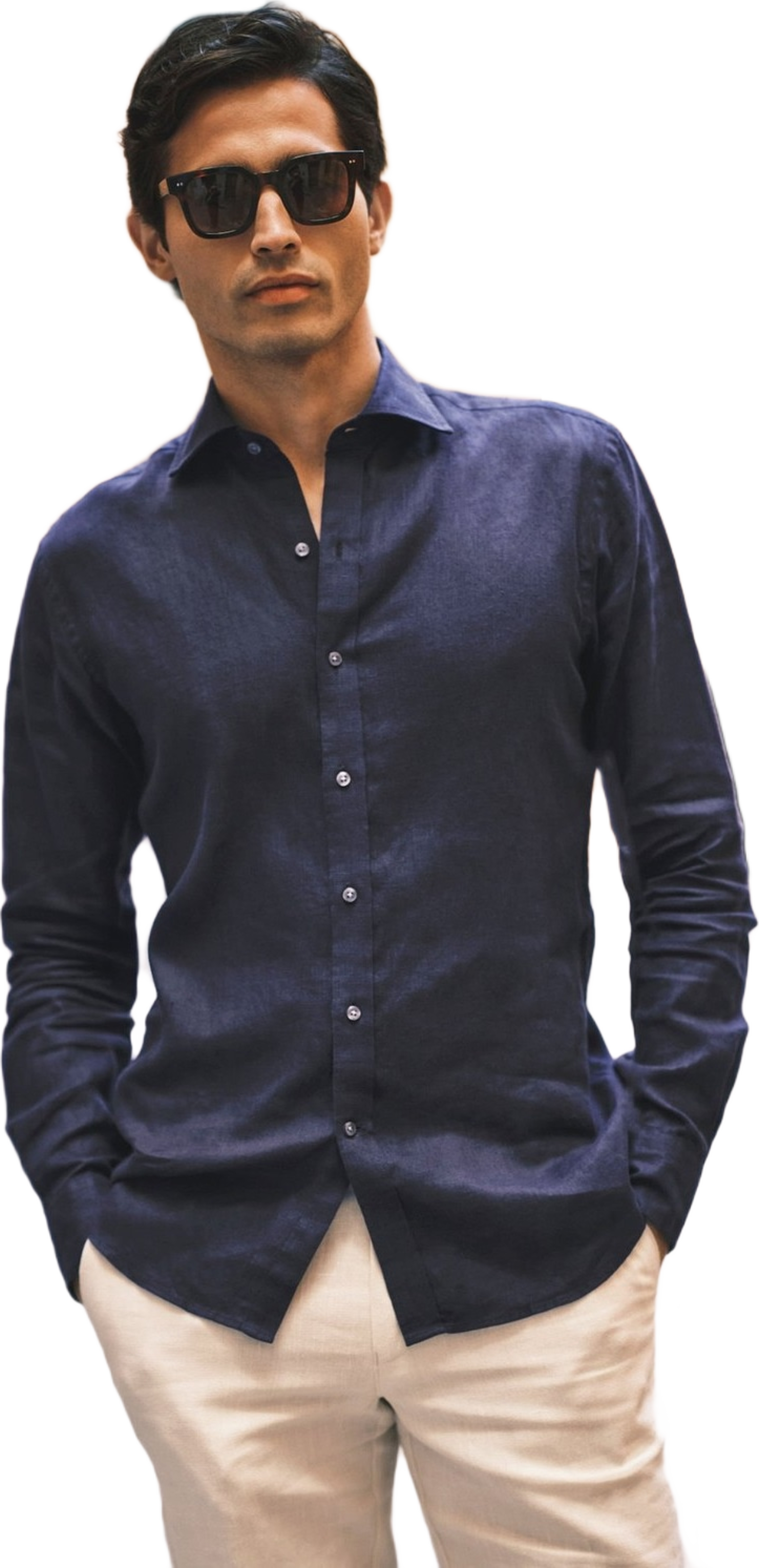 Linen Solid Smart Shirt (aeson)