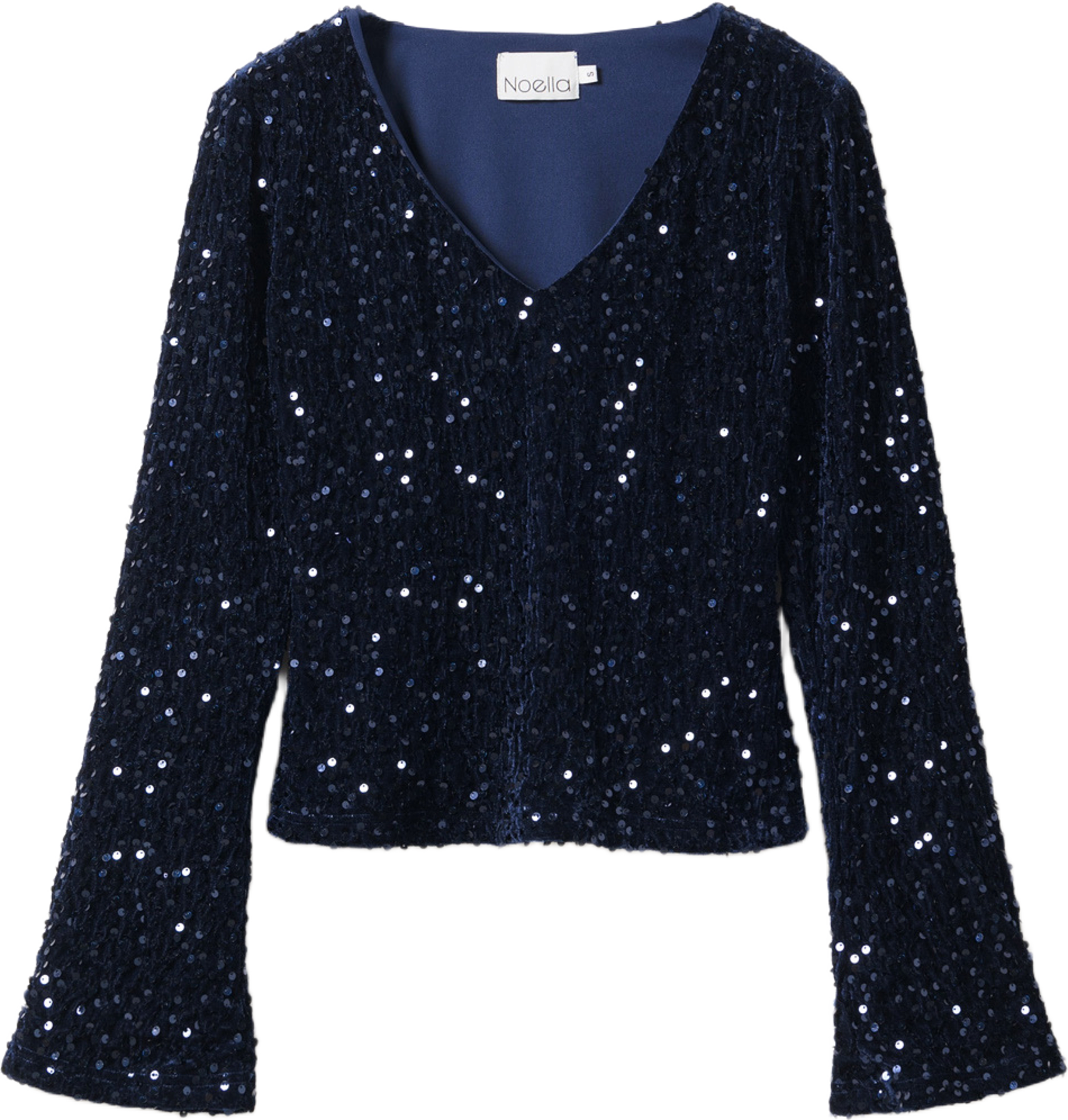 Lucille Top - Navy Blue, från Noella, i färgen navy blue. Klicka för att öppna bilden i stort format