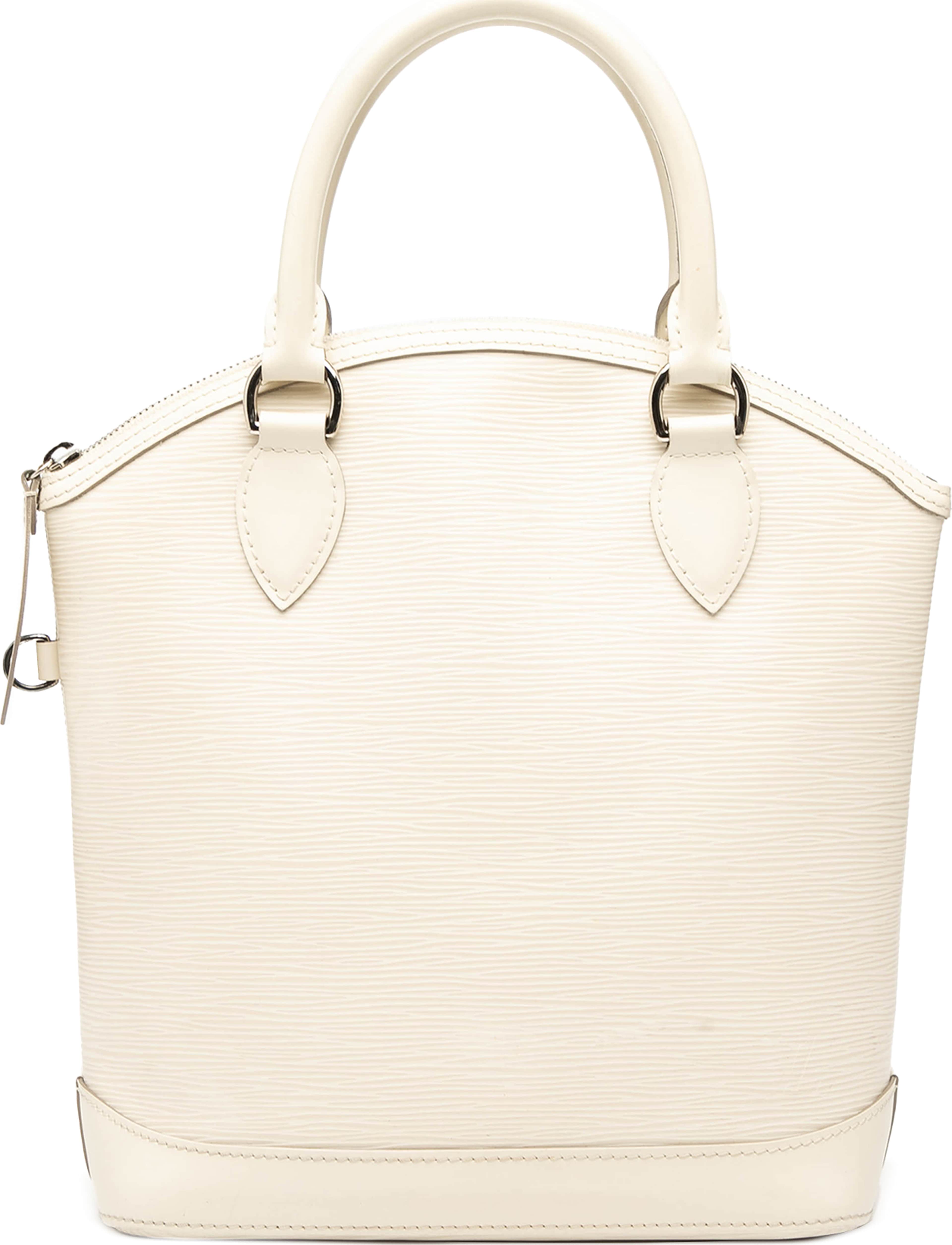 Louis Vuitton Epi Lockit Vertical, från Luxclusif, i färgen white. Klicka för att öppna bilden i stort format