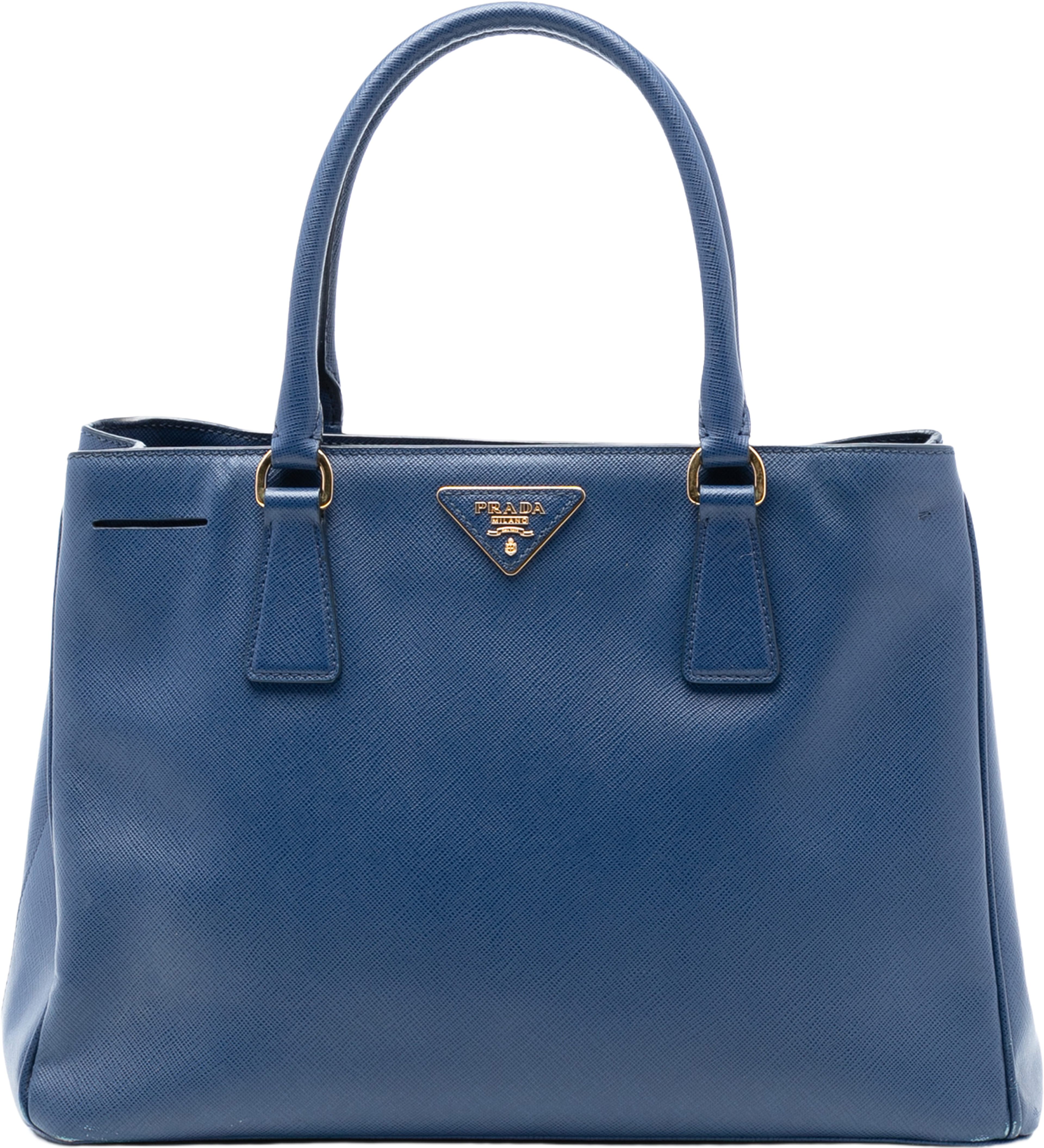 Prada Medium Saffiano Lux Galleria Tote, från Luxclusif, i färgen blue. Klicka för att öppna bilden i stort format