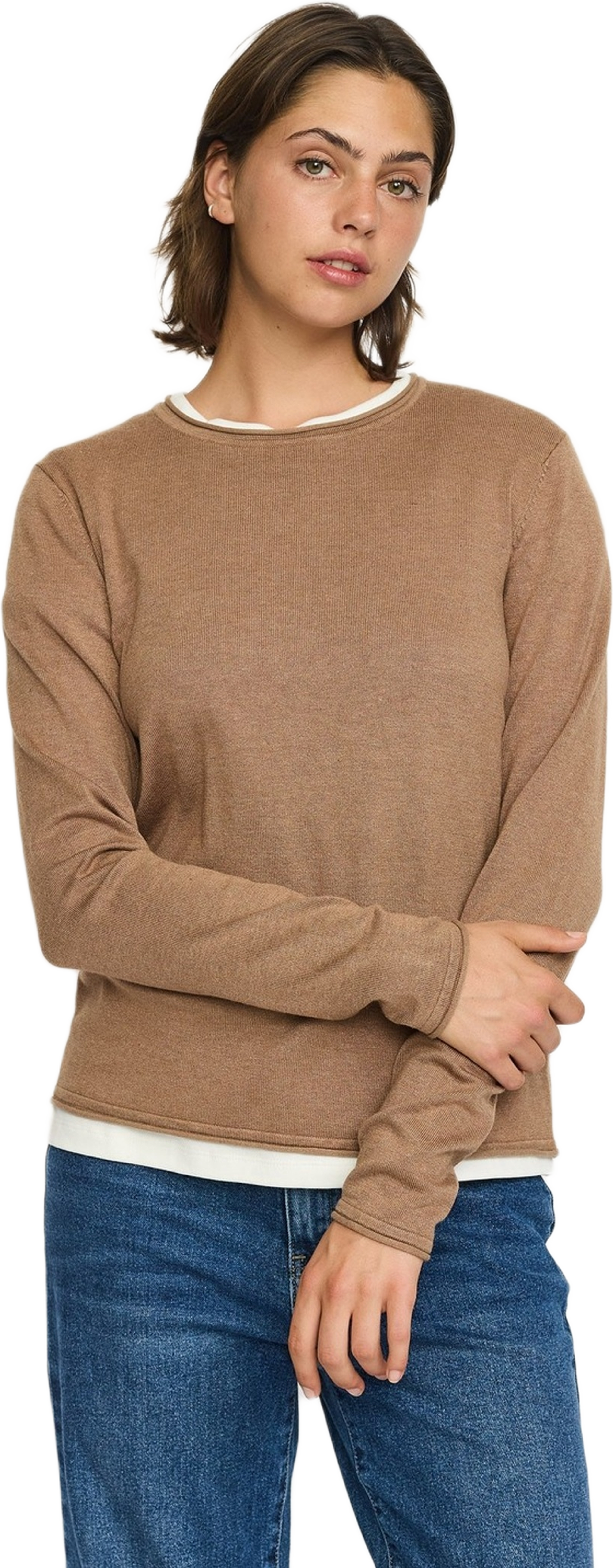 Srmarla O-neck Roll Edge Knit
