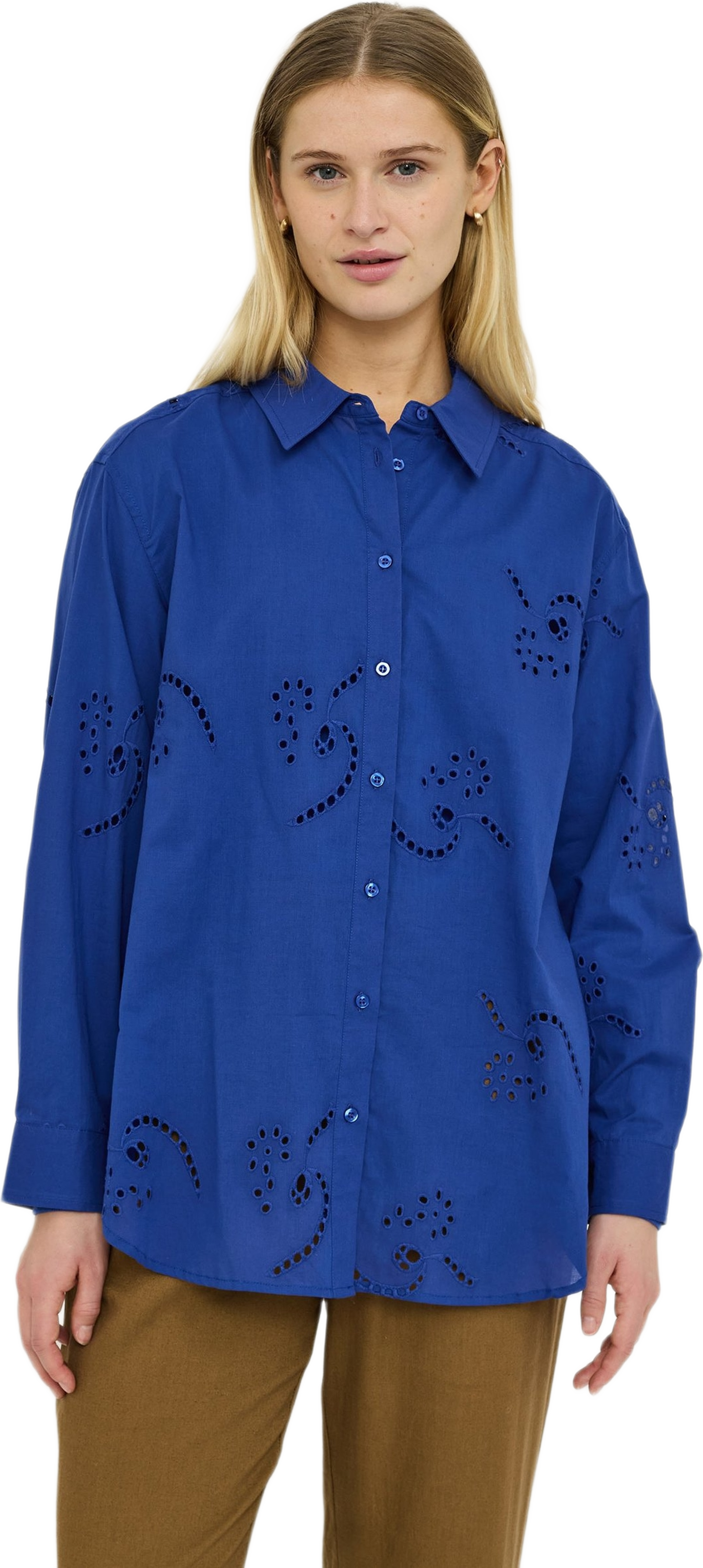 Srkyllie Shirt - Deep Ultramarine, från Soft Rebels, i färgen deep ultramarine. Klicka för att öppna bilden i stort format