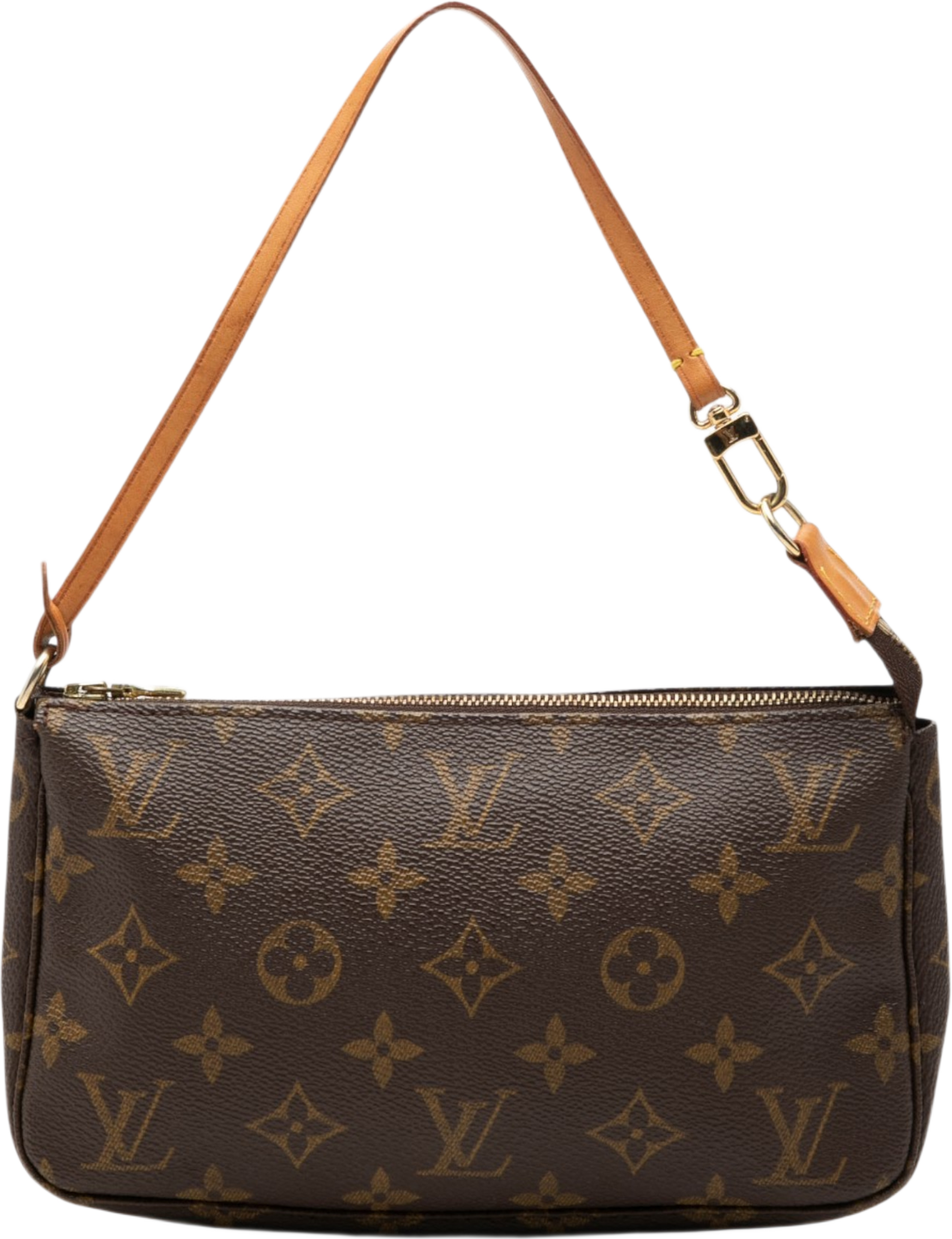 Louis Vuitton Monogram Pochette Accessoires, från Luxclusif, i färgen brun. Klicka för att öppna bilden i stort format