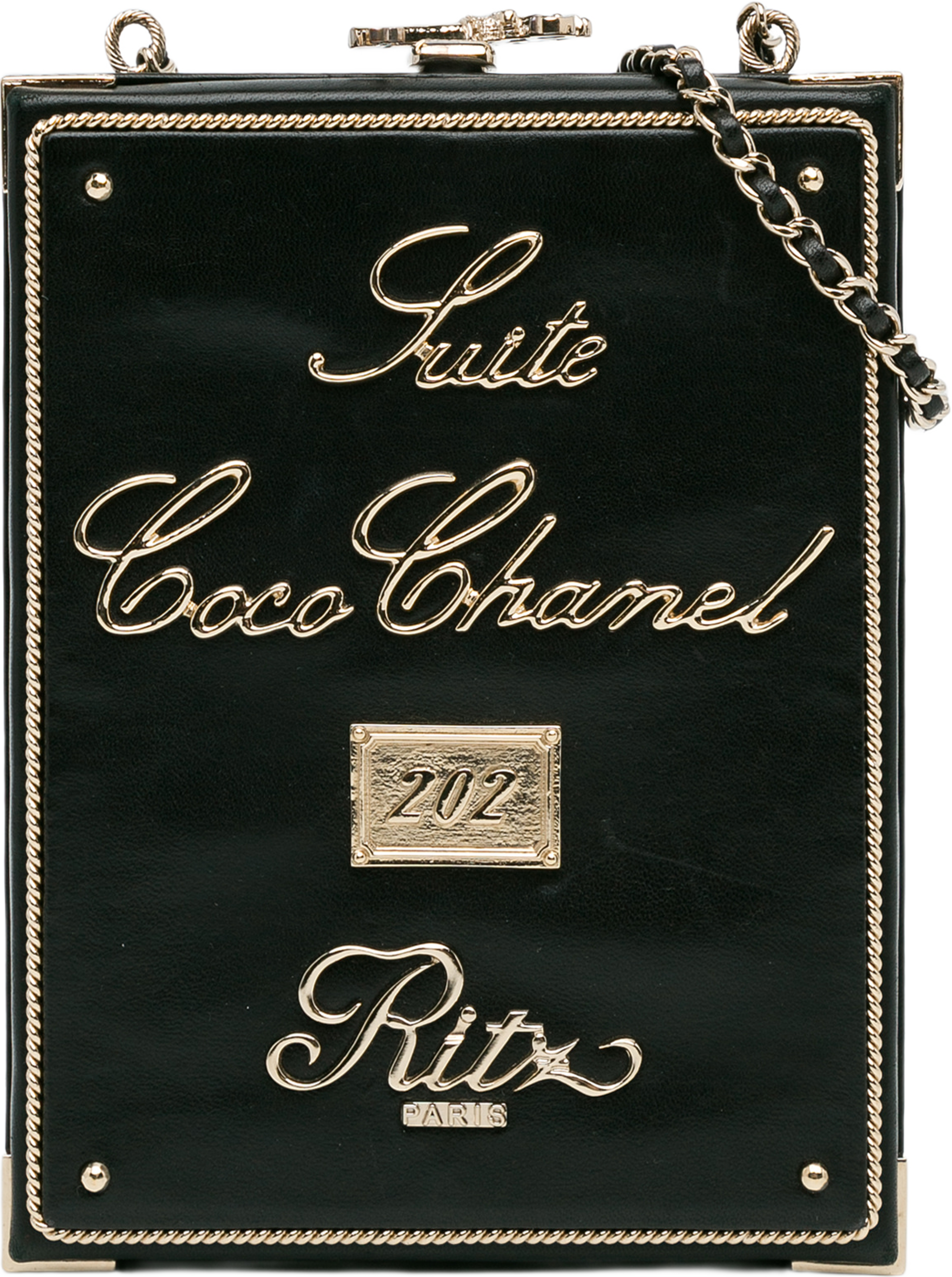 Chanel Lambskin Room Card Minaudiere Evening Bag