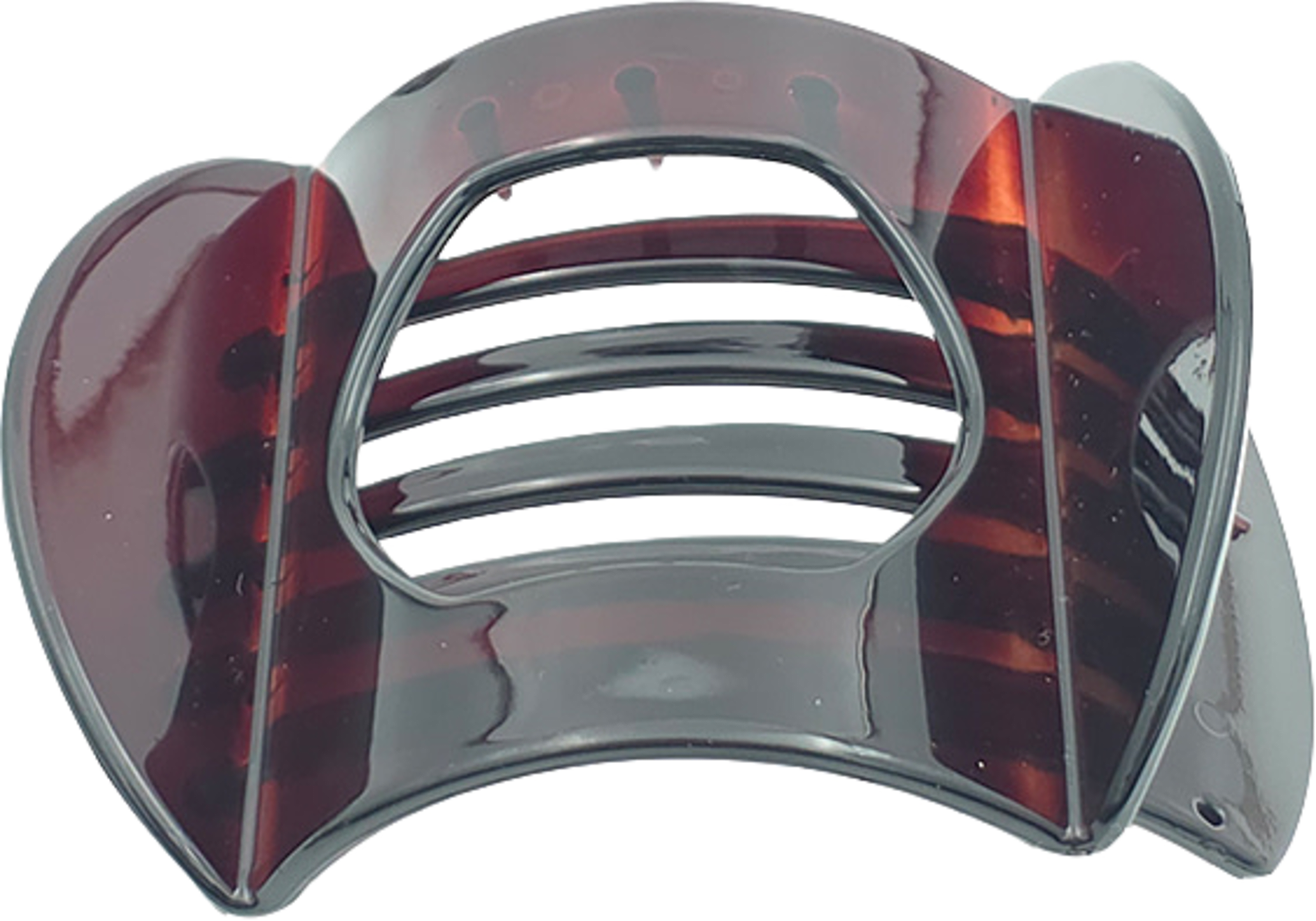 Hårklämma Platt Matt Svart 9,5cm, från Complement, i färgen Transp Brun. Klicka för att öppna bilden i stort format