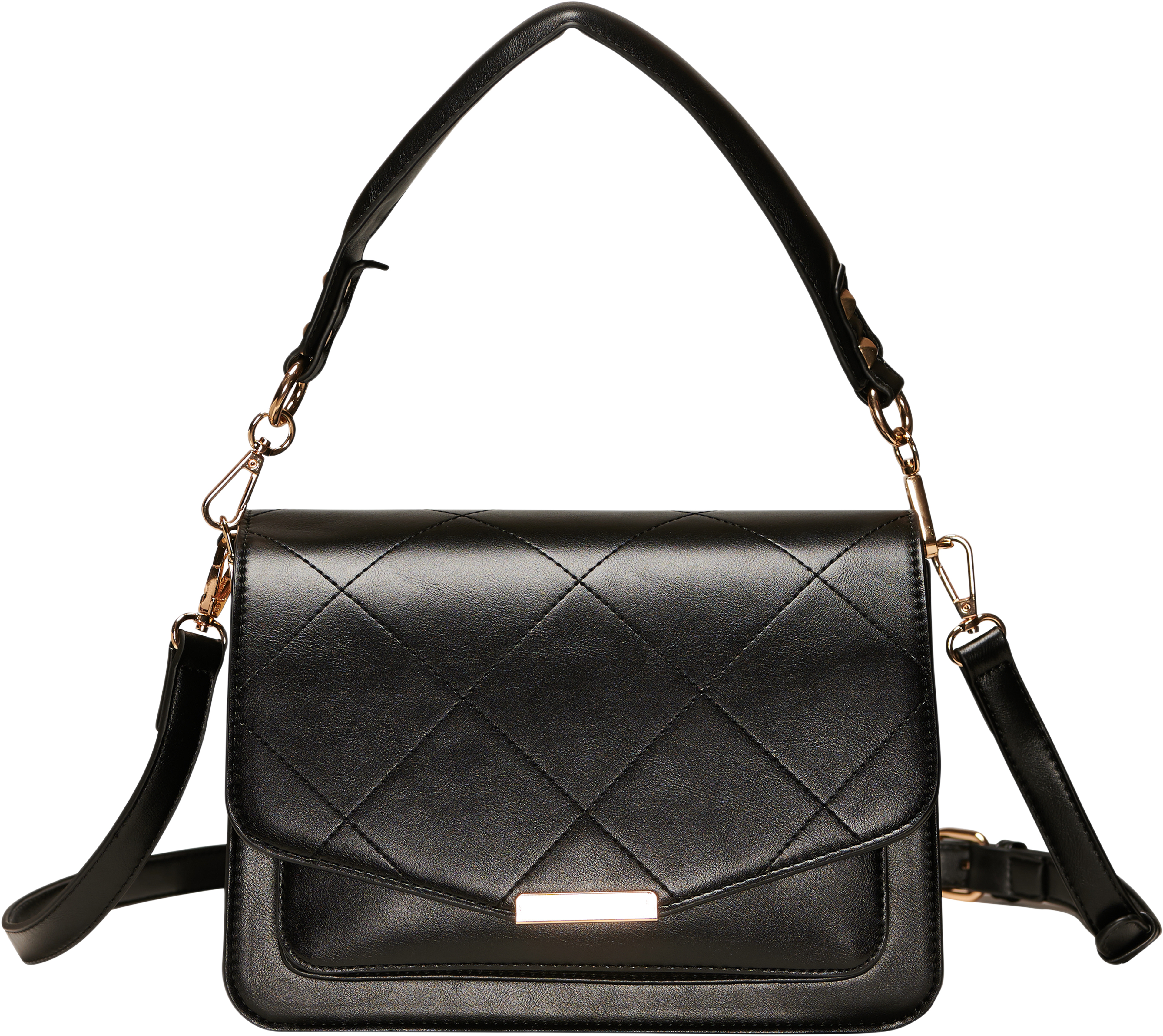 Blanca Multi Compartment Bag - Black Leather Look, från Noella, i färgen black leather look. Klicka för att öppna bilden i stort format