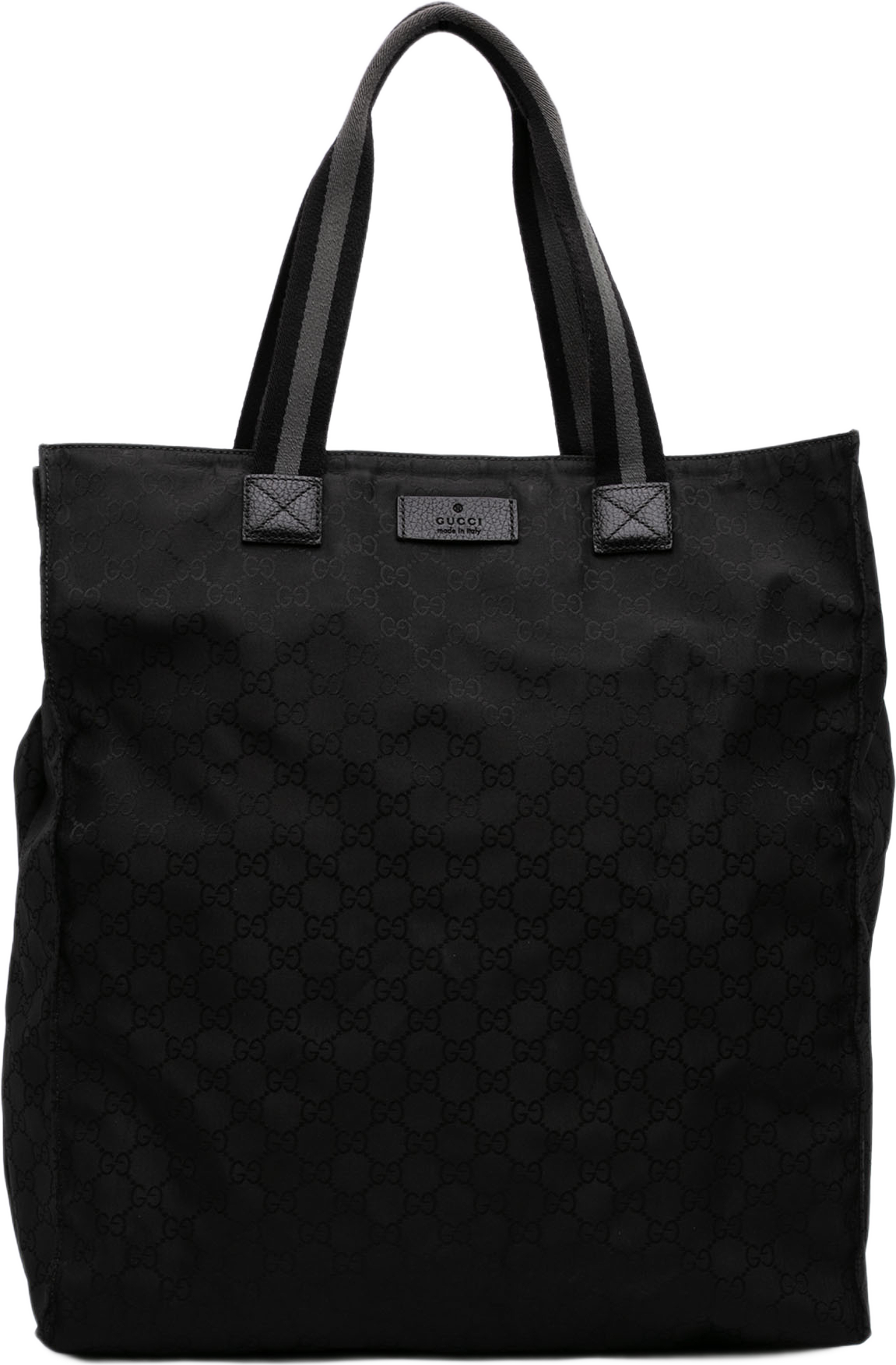 Gucci Gg Nylon Web Tote, från Luxclusif, i färgen svart. Klicka för att öppna bilden i stort format