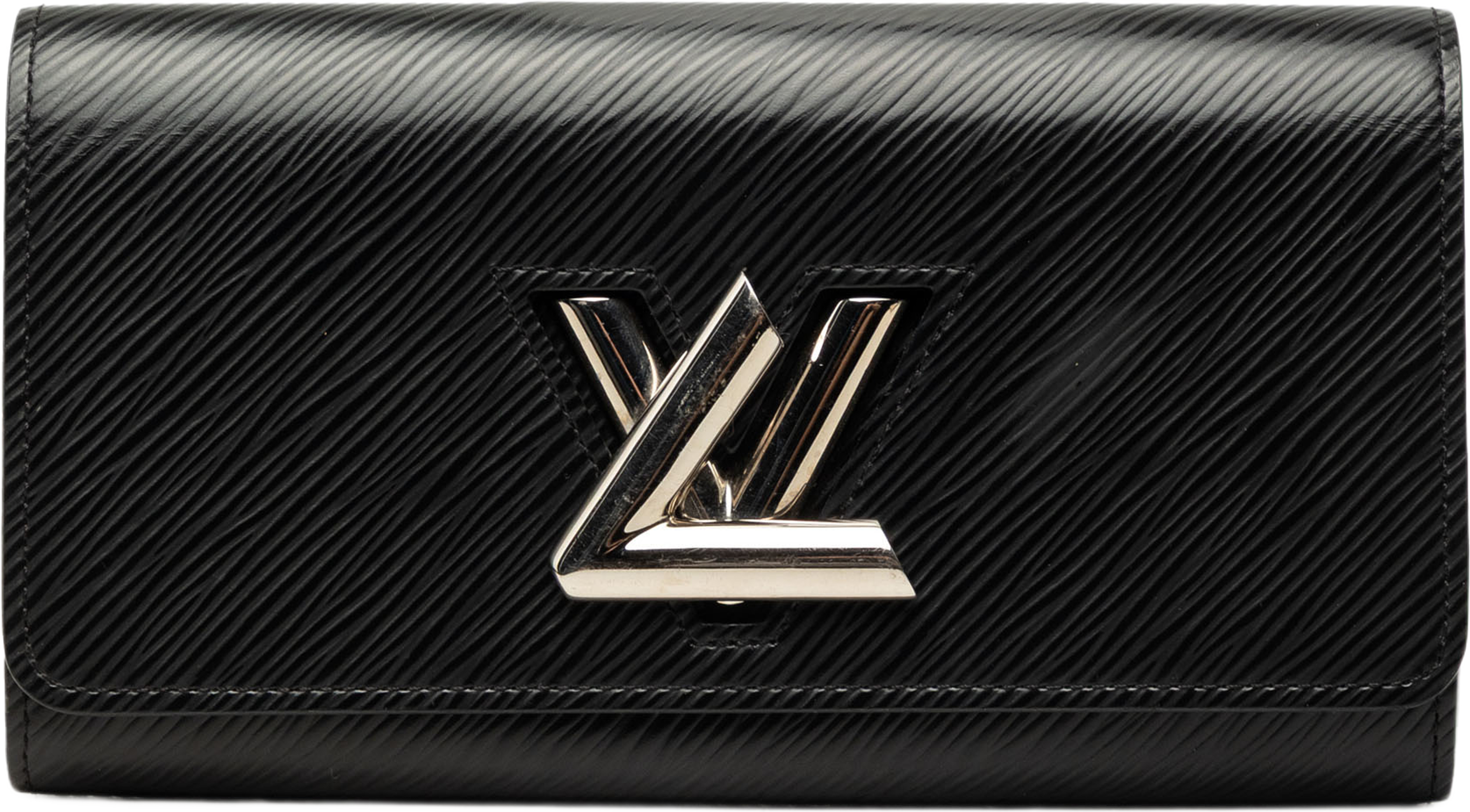 Louis Vuitton Epi Twist Long Wallet, från Luxclusif, i färgen svart. Klicka för att öppna bilden i stort format