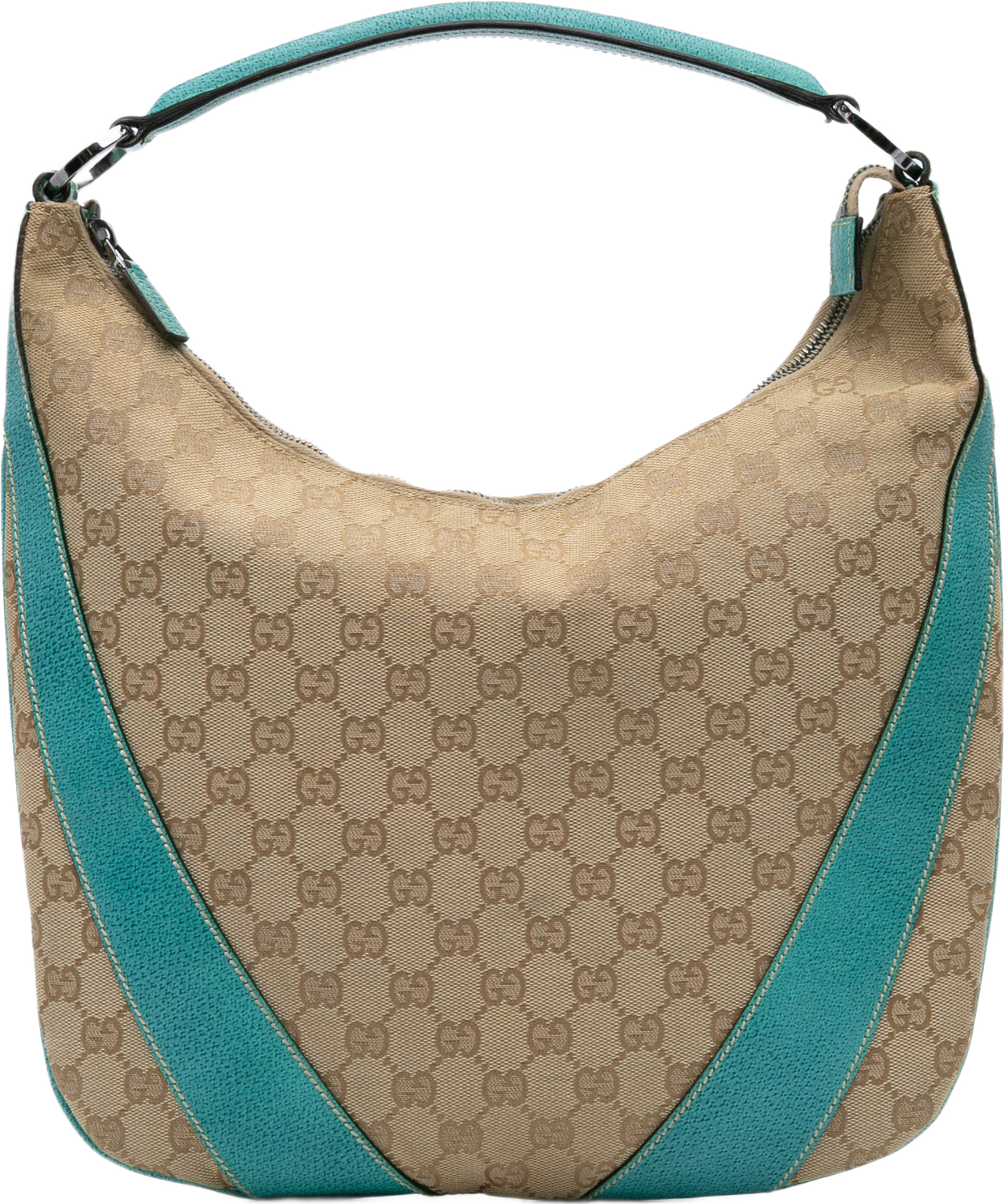 Gucci Gg Canvas Hobo, från Luxclusif, i färgen beige. Klicka för att öppna bilden i stort format